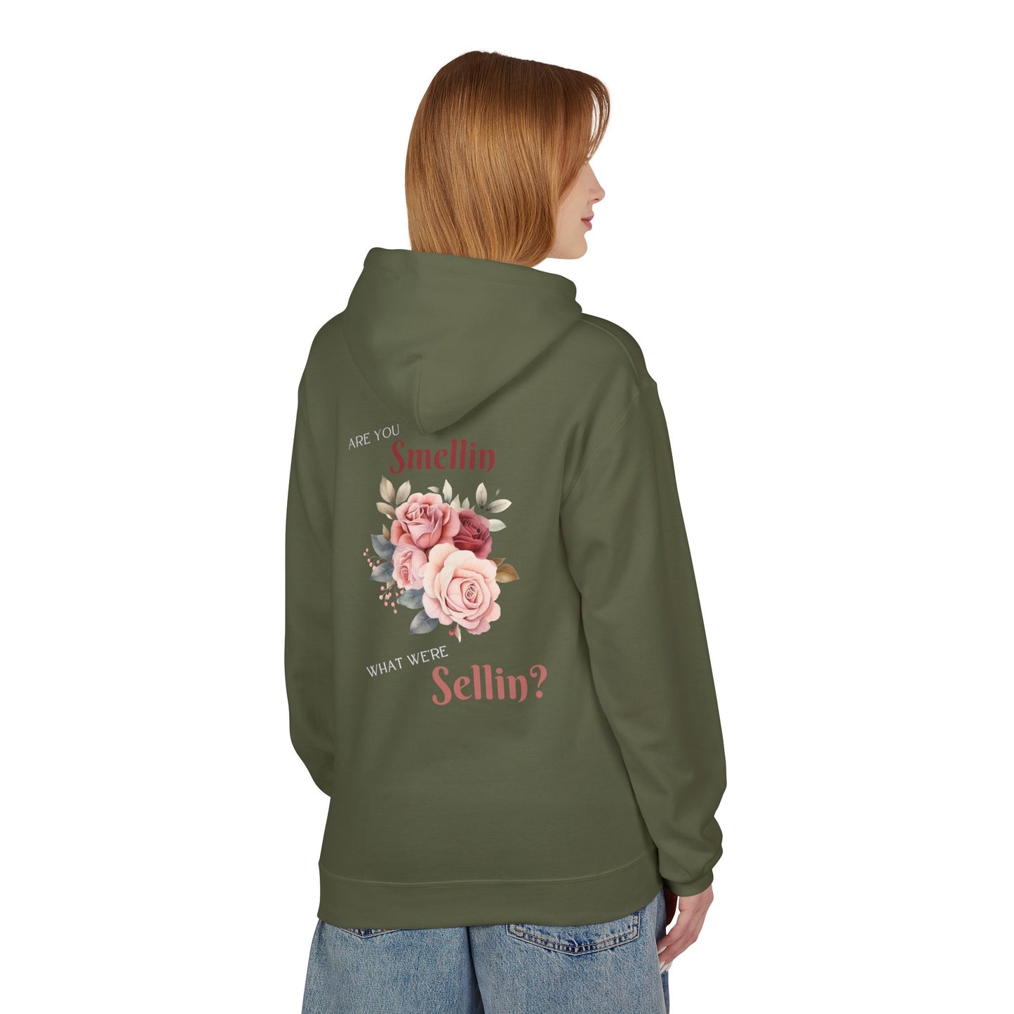 State Fair Floral Hoodie - "Are You Smellin What We’re Sellin?" Unisex Midweight Fleece