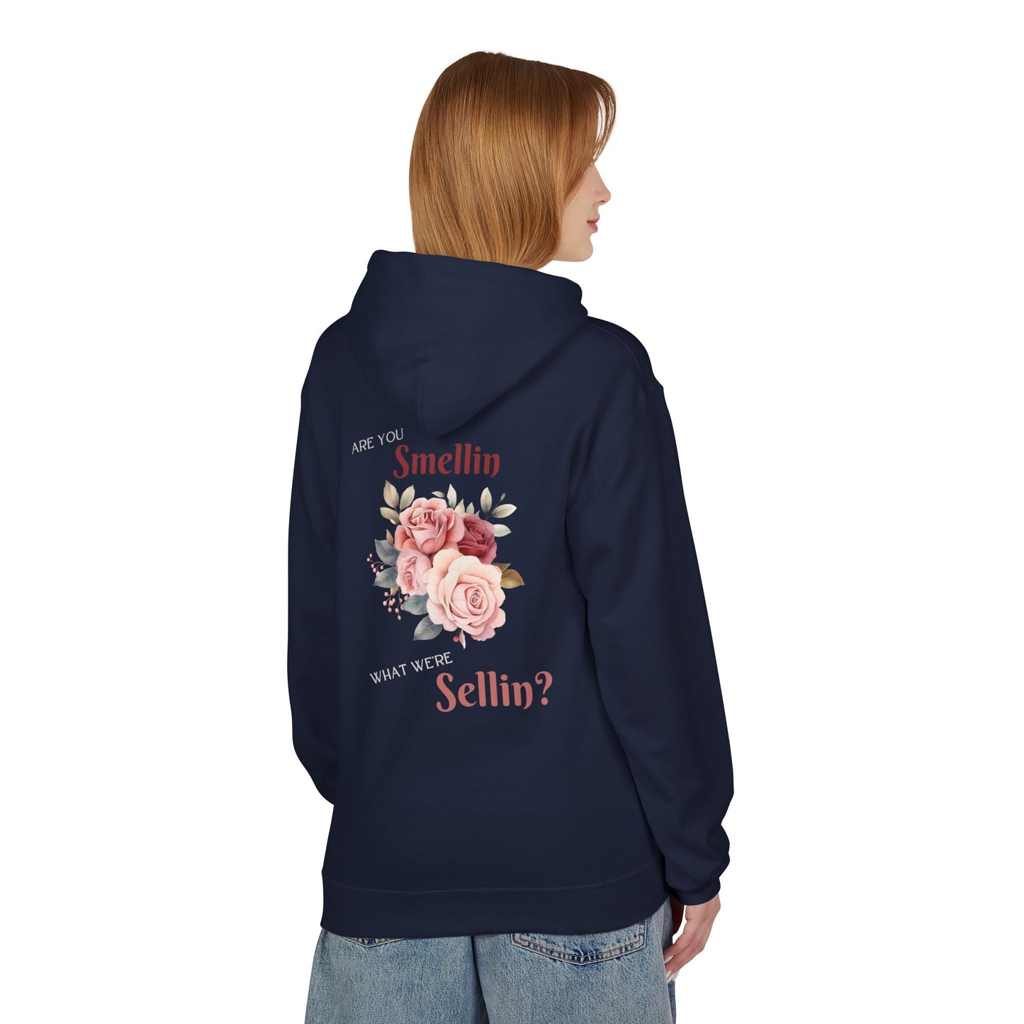State Fair Floral Hoodie - "Are You Smellin What We’re Sellin?" Unisex Midweight Fleece