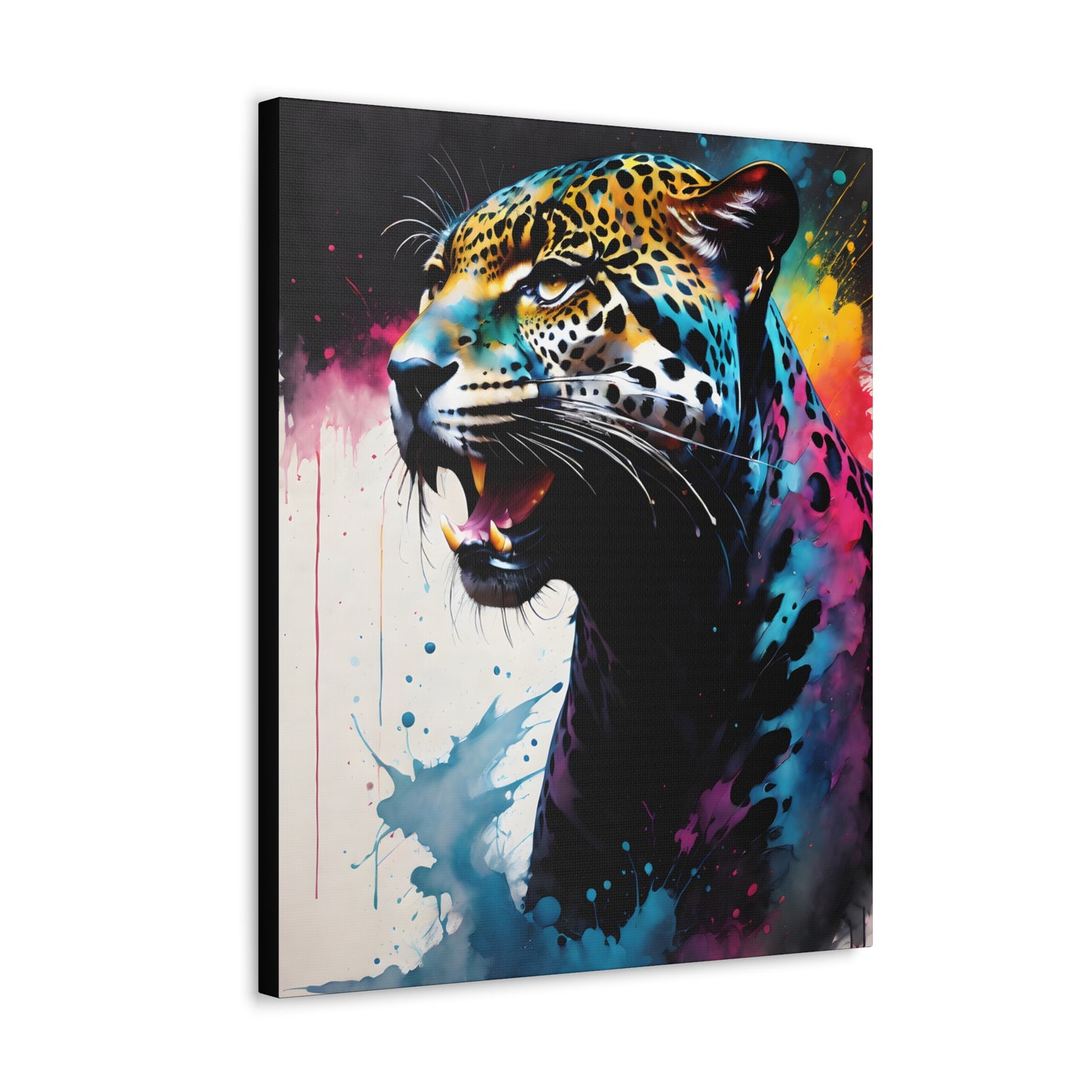 Vivid Jungle- Jaguar #1 Canvas