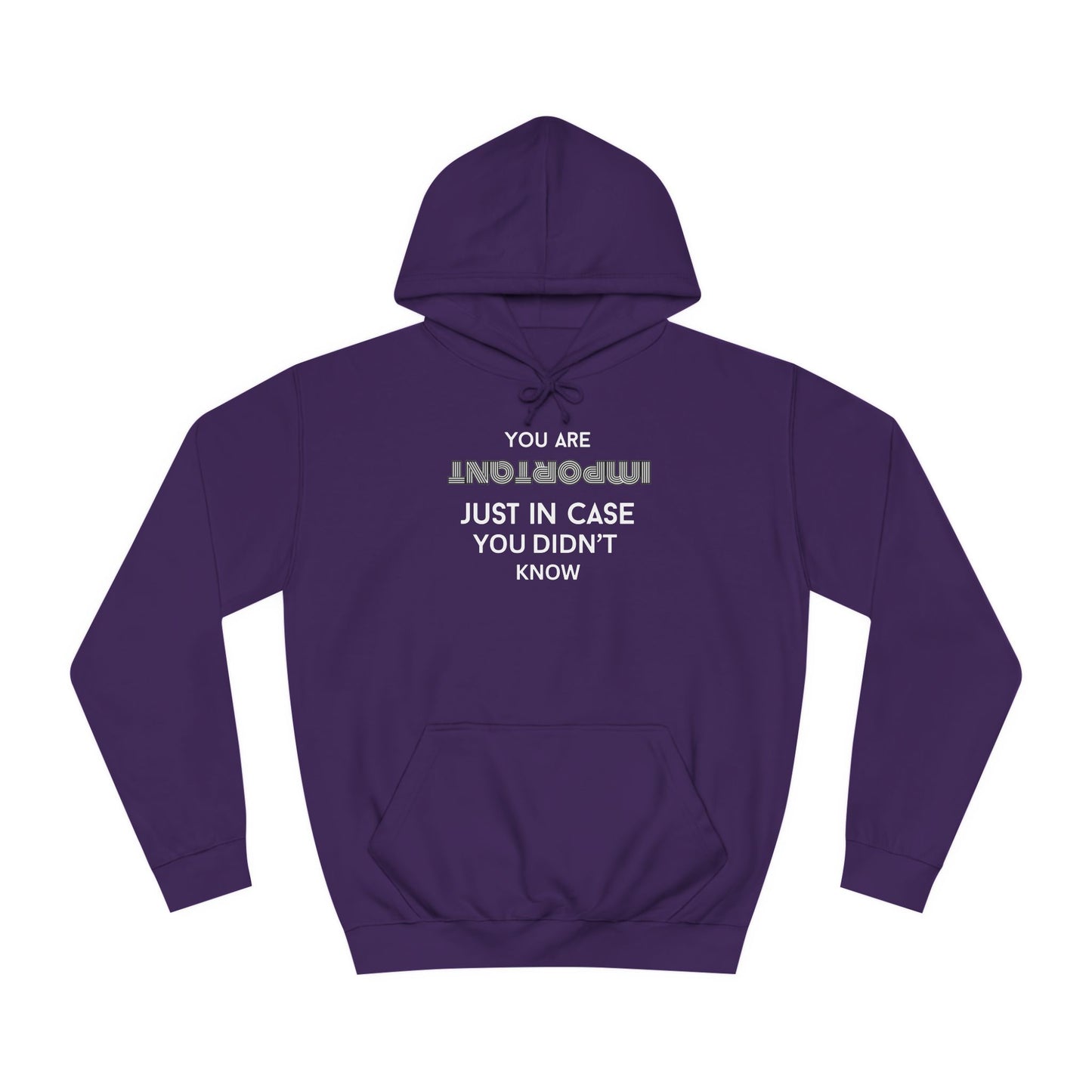 You Are Important- College Hoodie