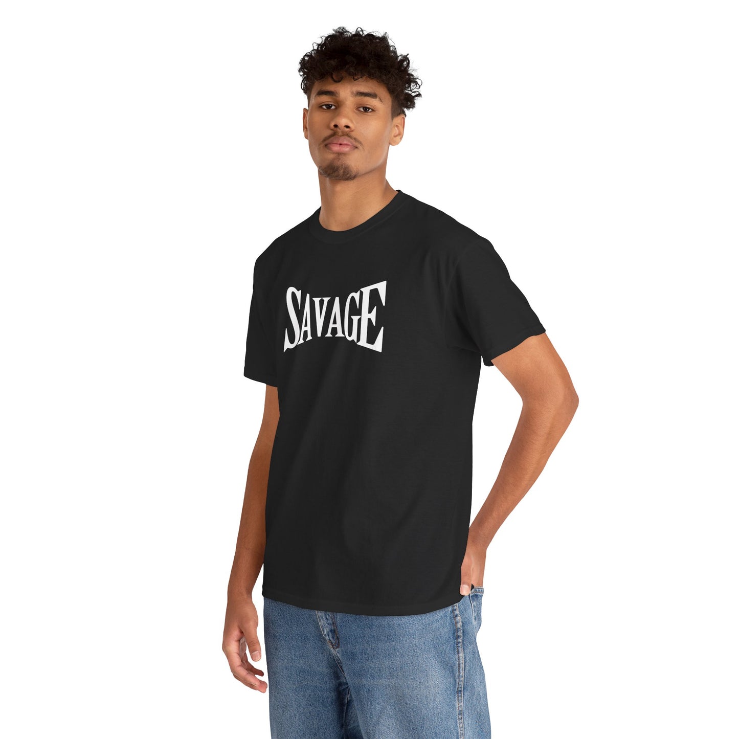 Savage- (Unisex Heavy Cotton Tee)
