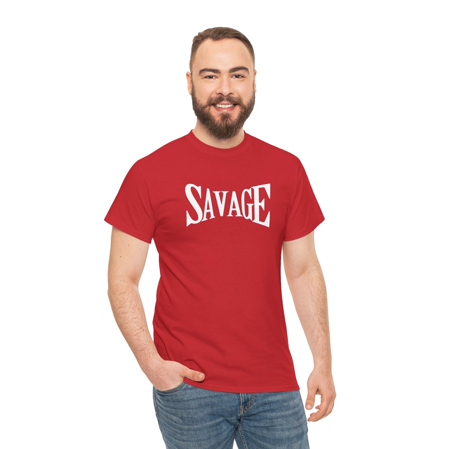 Savage- (Unisex Heavy Cotton Tee)