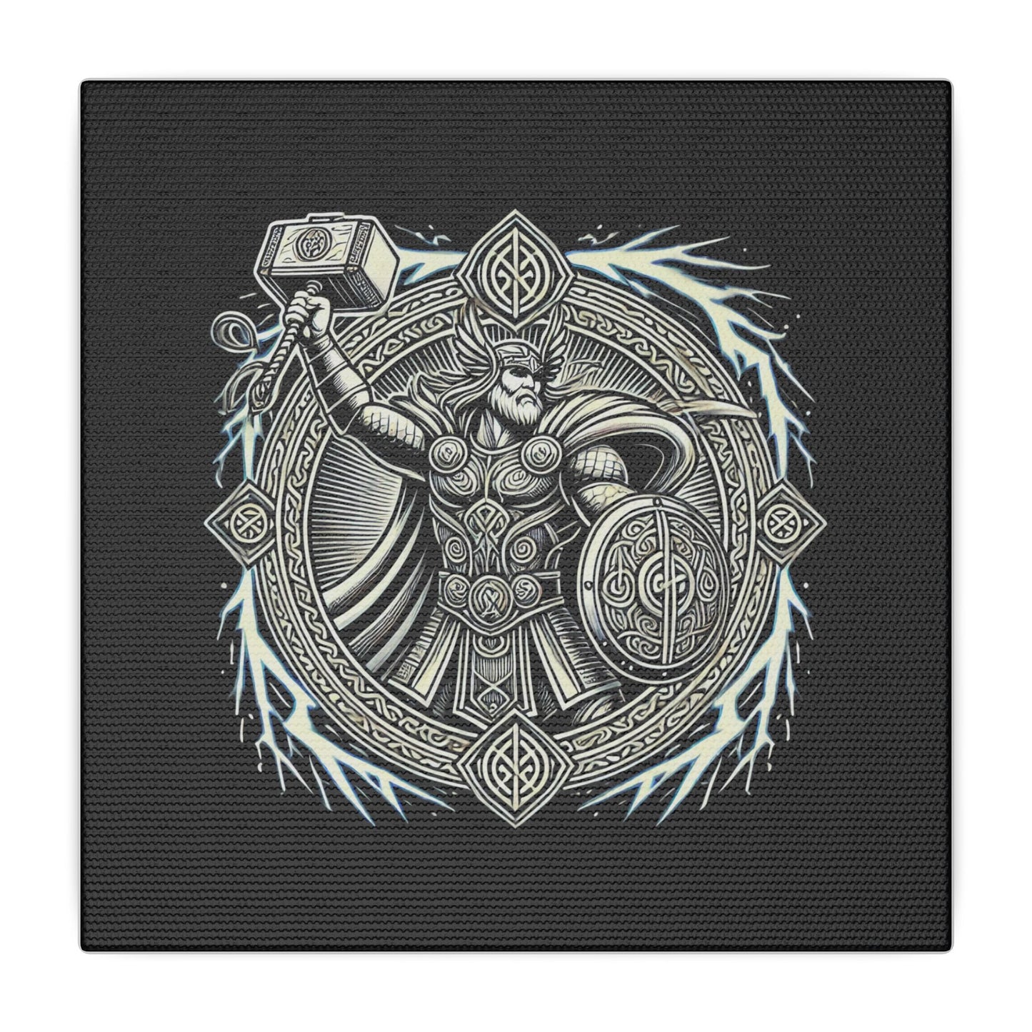 Canvas Print - Thor and His Hammer, We Don't Fear The Storm, We Are The Storm