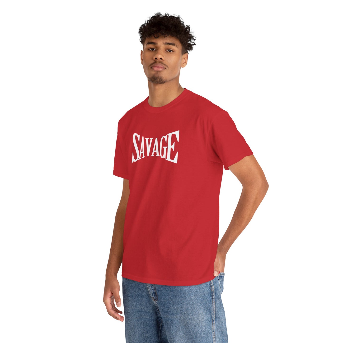 Savage- (Unisex Heavy Cotton Tee)