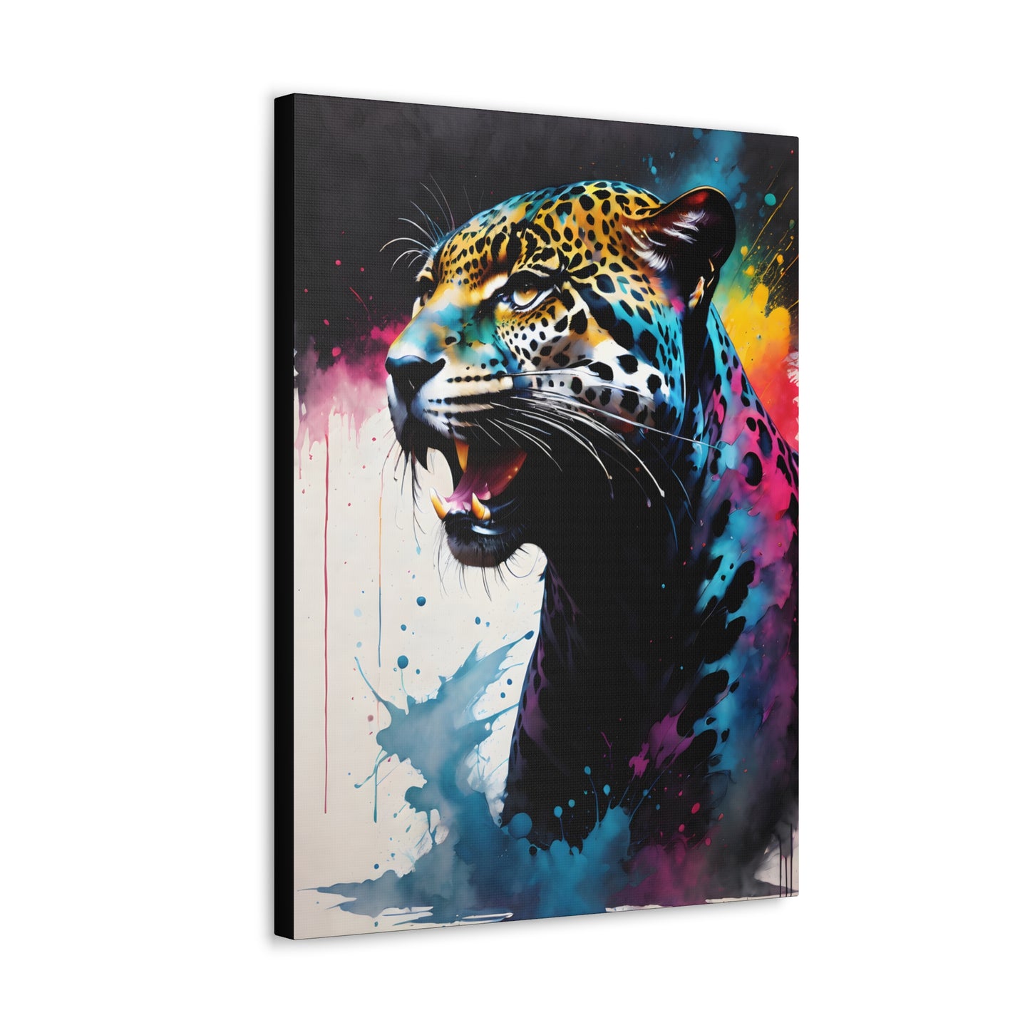 Vivid Jungle- Jaguar #1 Canvas