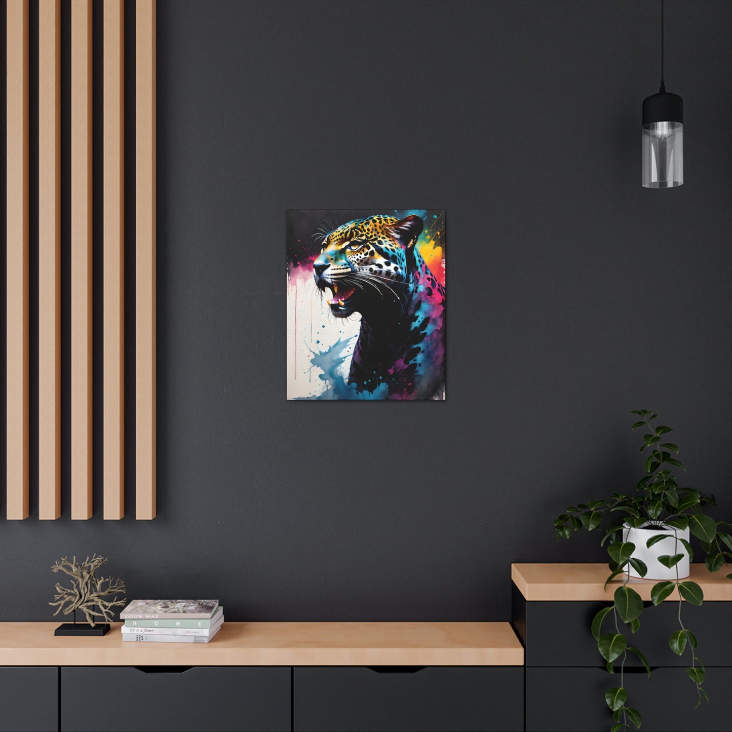 Vivid Jungle- Jaguar #1 Canvas