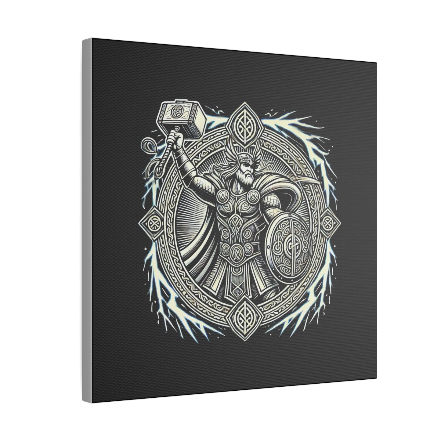 Canvas Print - Thor and His Hammer, We Don't Fear The Storm, We Are The Storm