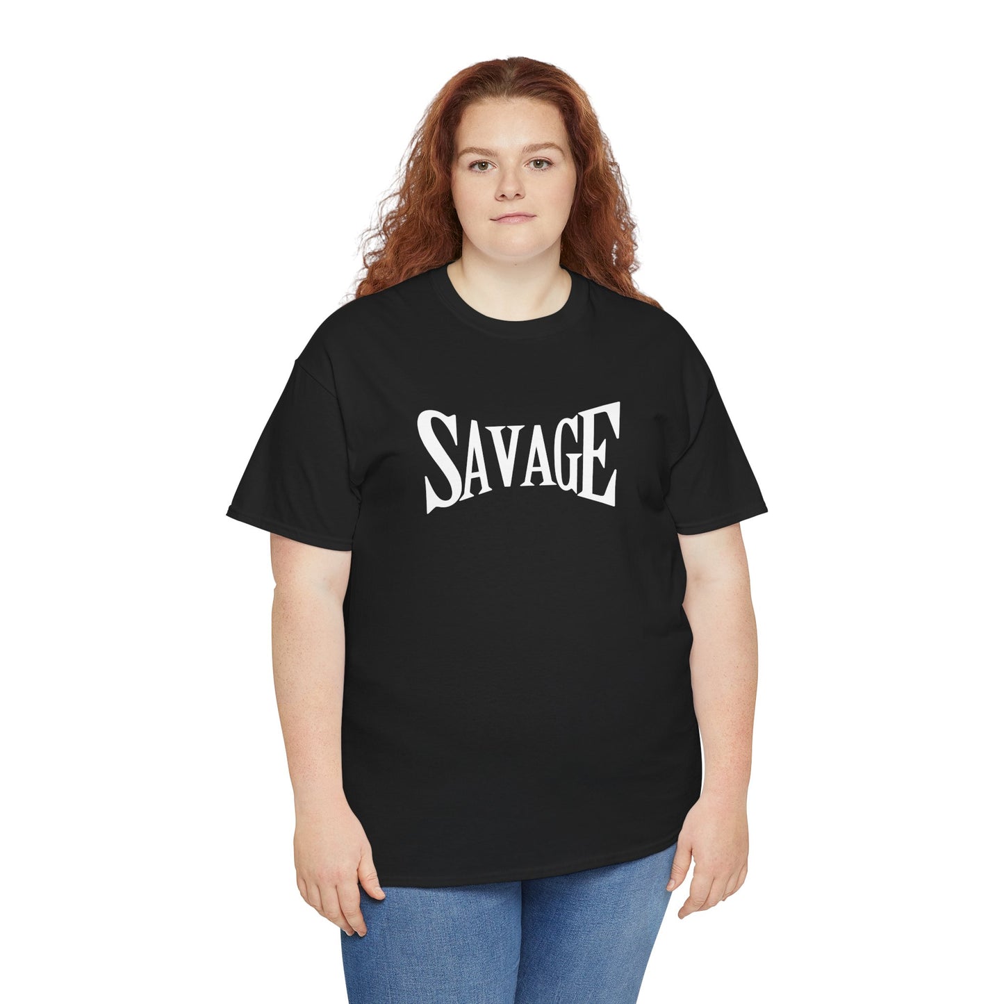 Savage- (Unisex Heavy Cotton Tee)