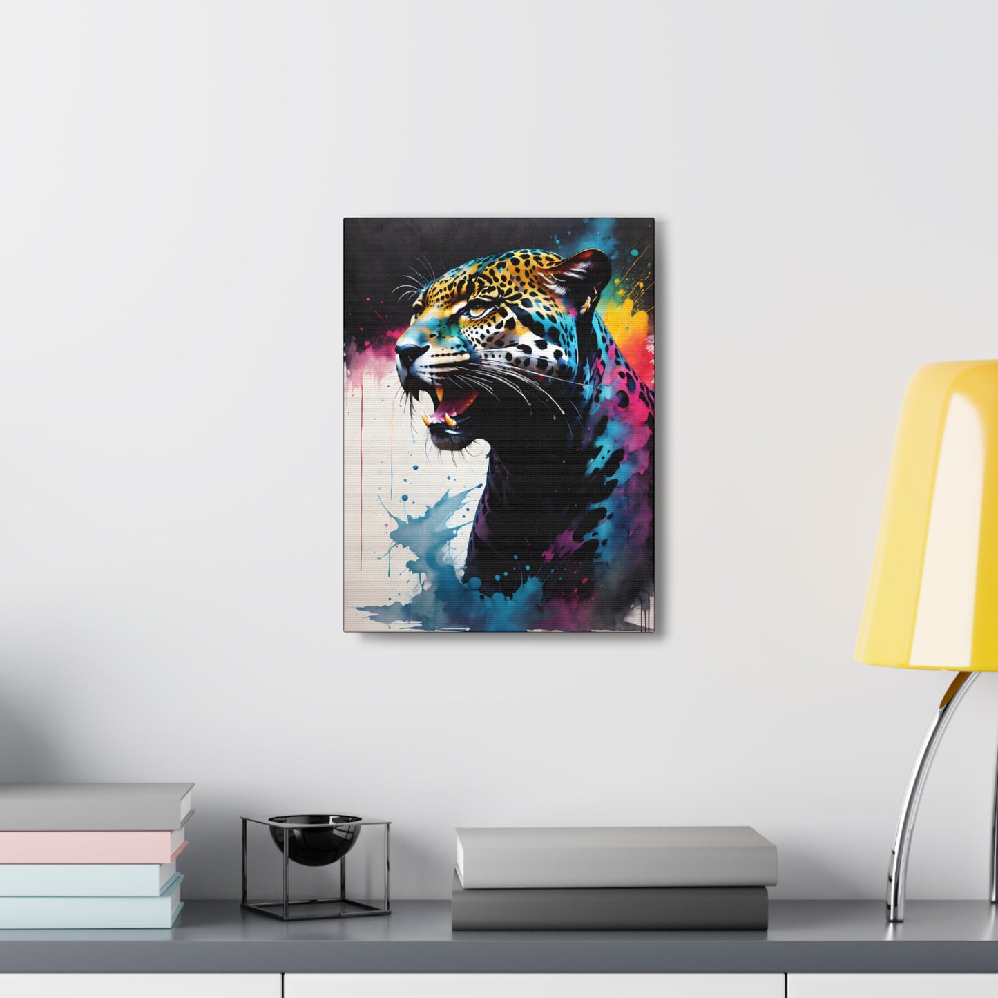 Vivid Jungle- Jaguar #1 Canvas