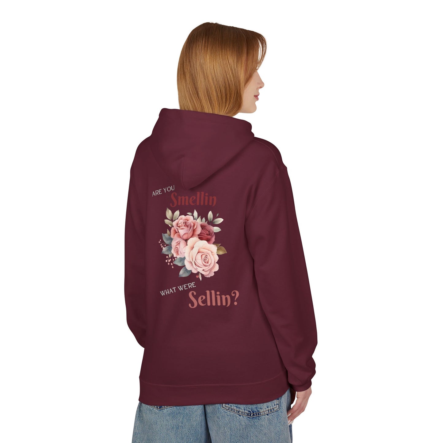 State Fair Floral Hoodie - "Are You Smellin What We’re Sellin?" Unisex Midweight Fleece