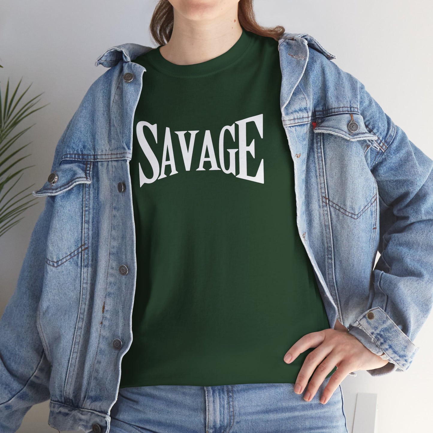 Savage- (Unisex Heavy Cotton Tee)