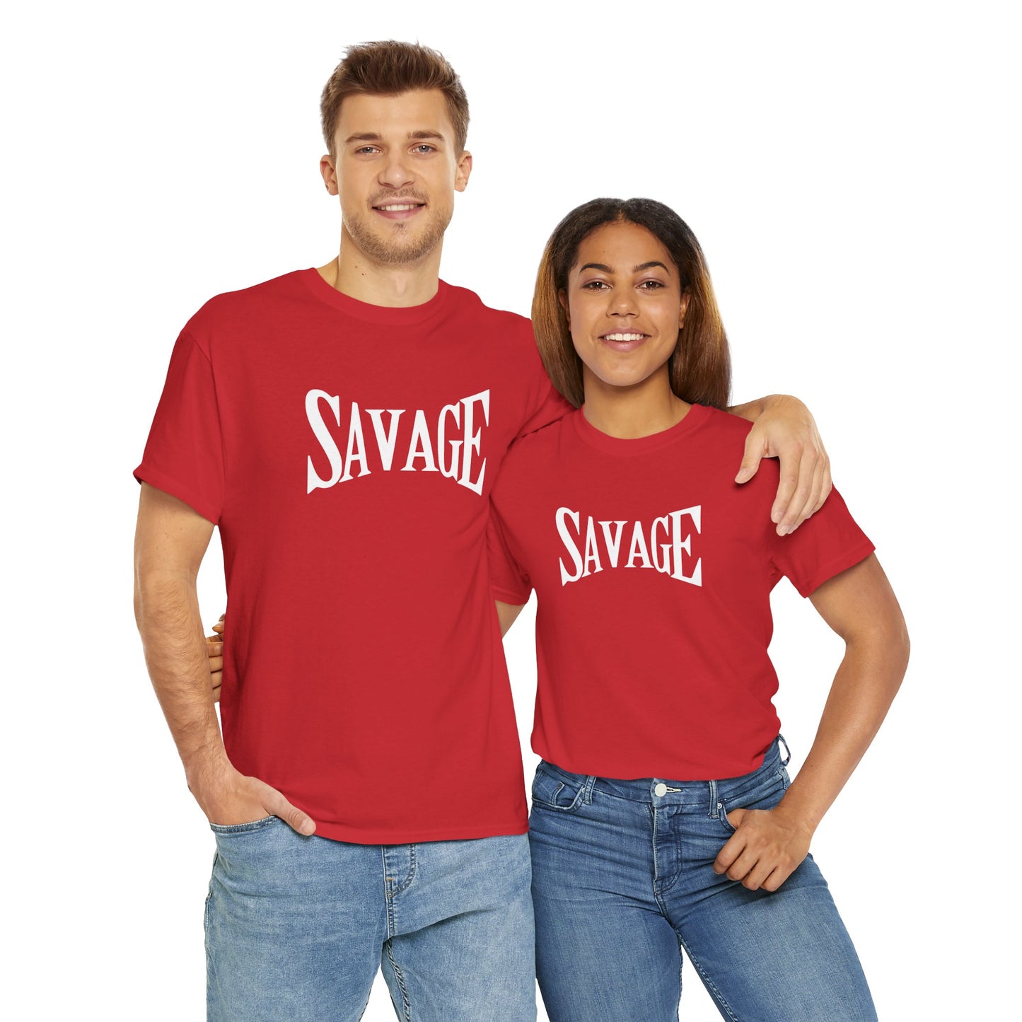 Savage- (Unisex Heavy Cotton Tee)