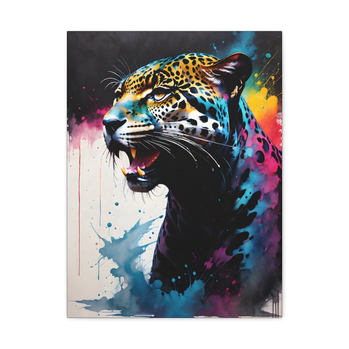 Vivid Jungle- Jaguar #1 Canvas