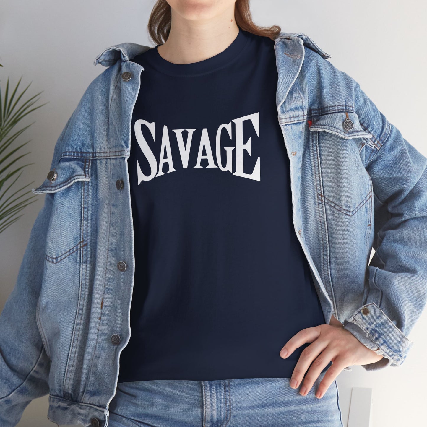 Savage- (Unisex Heavy Cotton Tee)