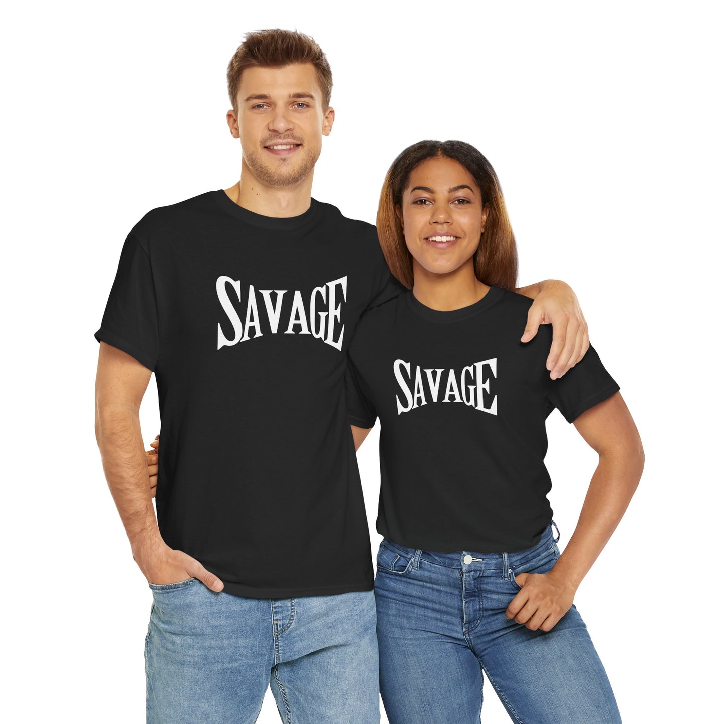 Savage- (Unisex Heavy Cotton Tee)