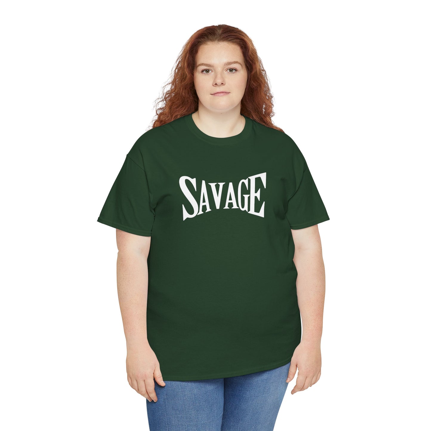 Savage- (Unisex Heavy Cotton Tee)