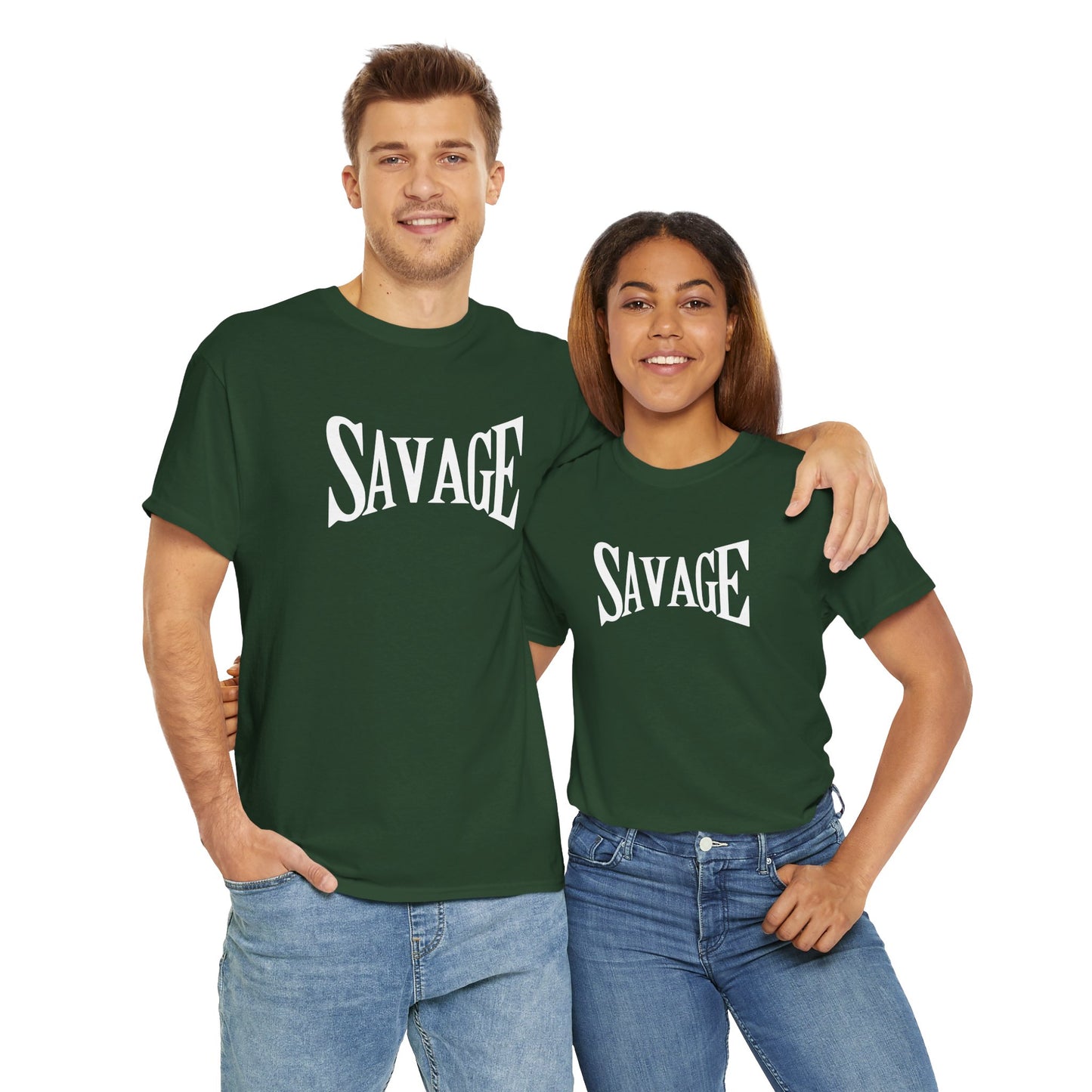 Savage- (Unisex Heavy Cotton Tee)