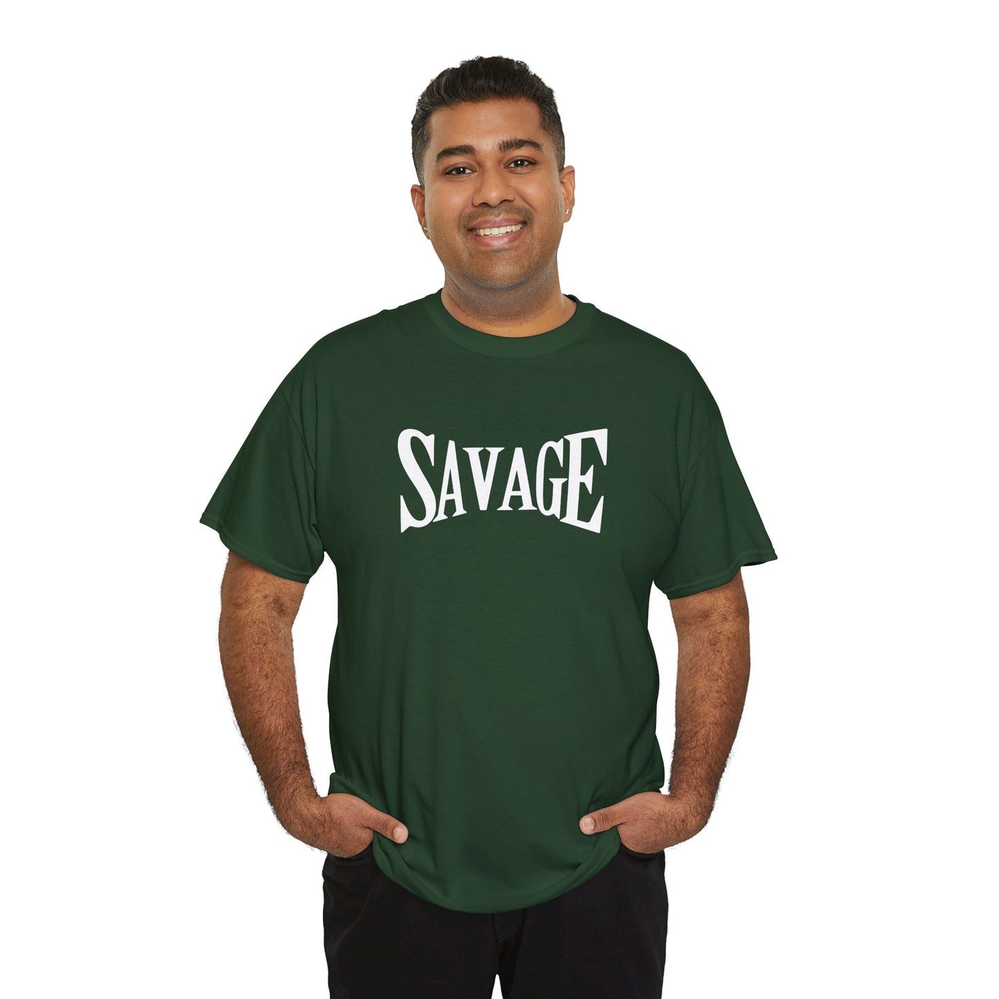 Savage- (Unisex Heavy Cotton Tee)