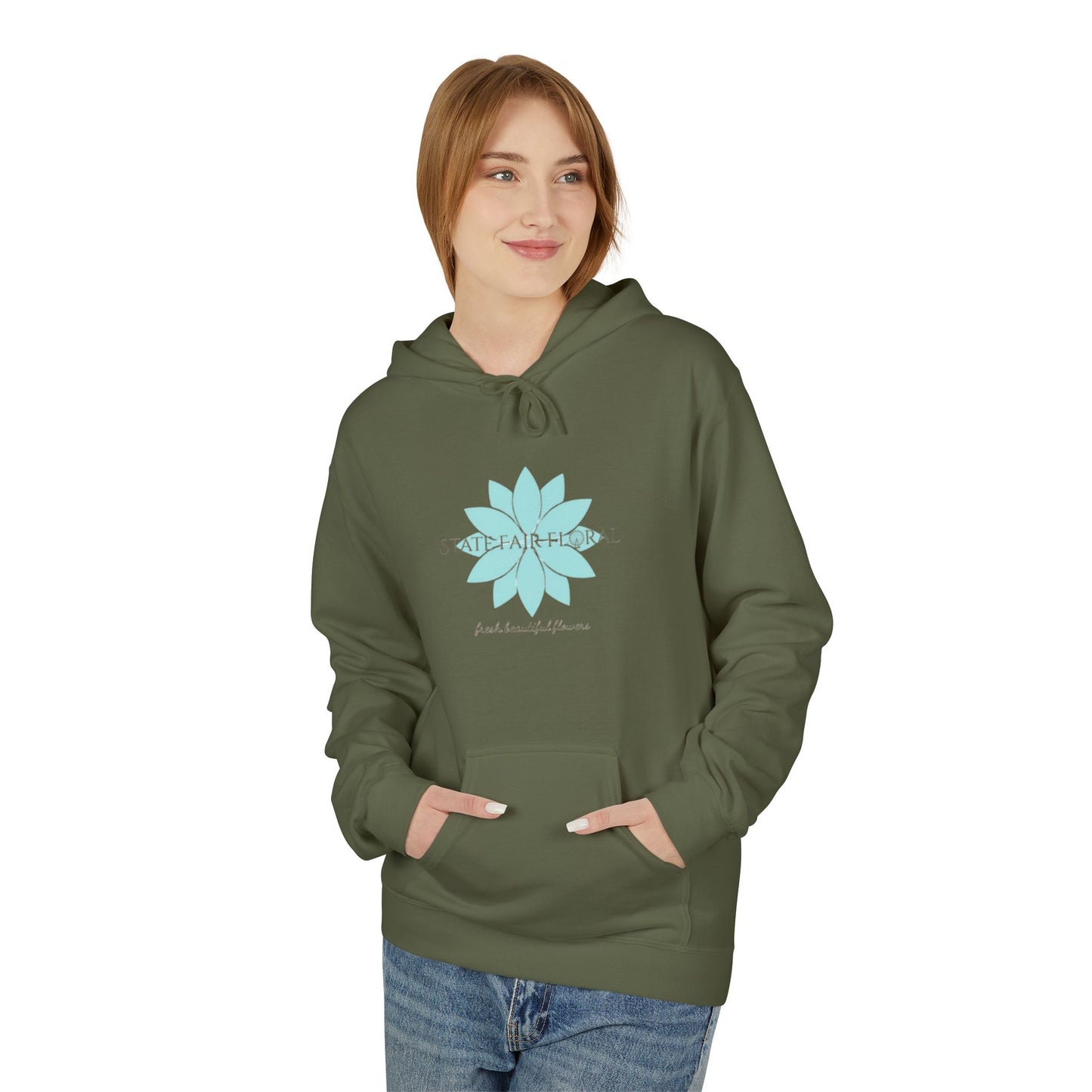 State Fair Floral Hoodie - "Are You Smellin What We’re Sellin?" Unisex Midweight Fleece