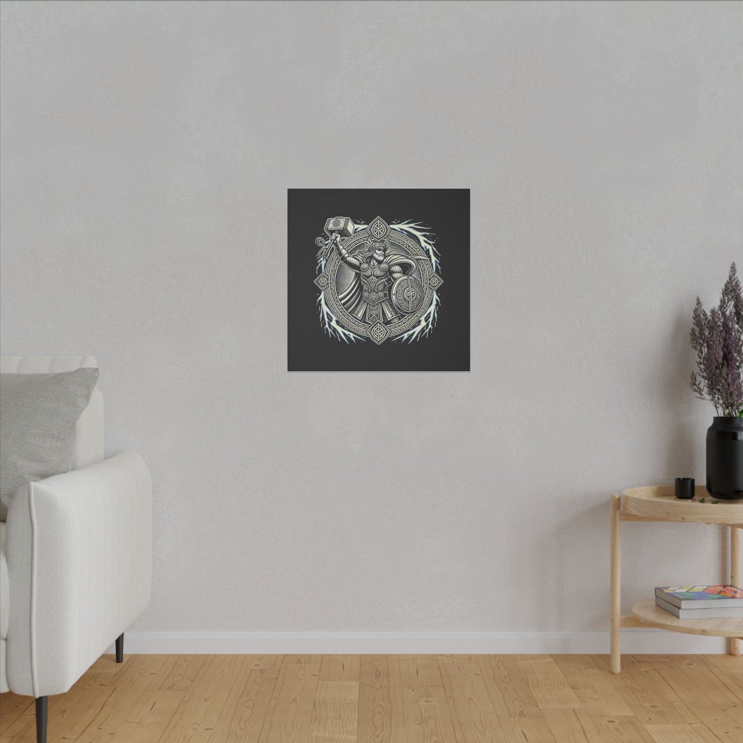 Canvas Print - Thor and His Hammer, We Don't Fear The Storm, We Are The Storm