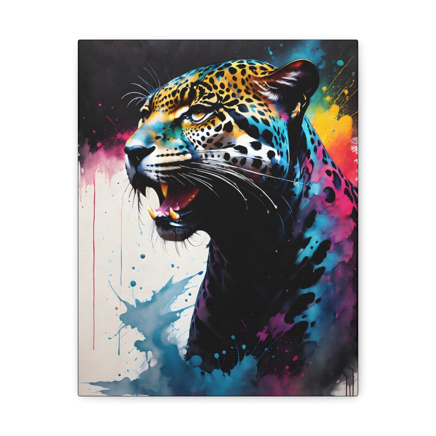 Vivid Jungle- Jaguar #1 Canvas