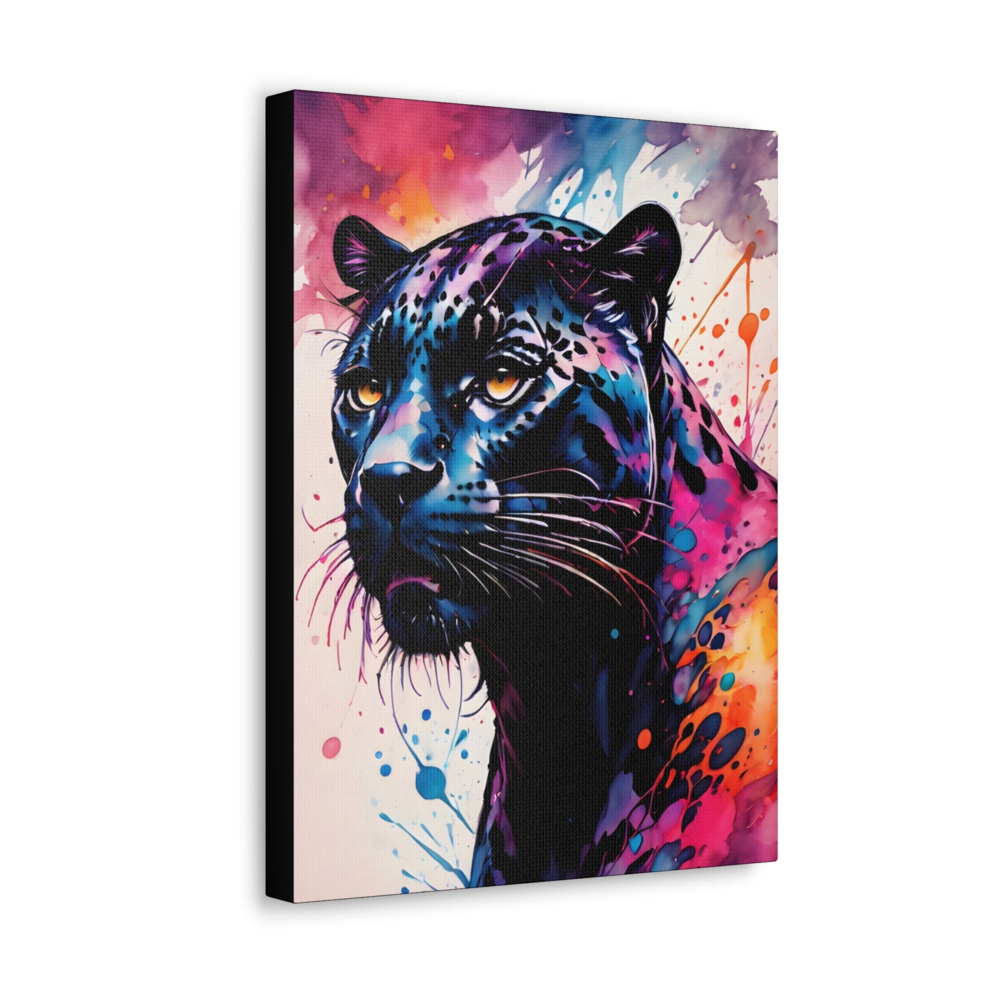 Vivid Jungle- Black Jaguar #2 Canvas