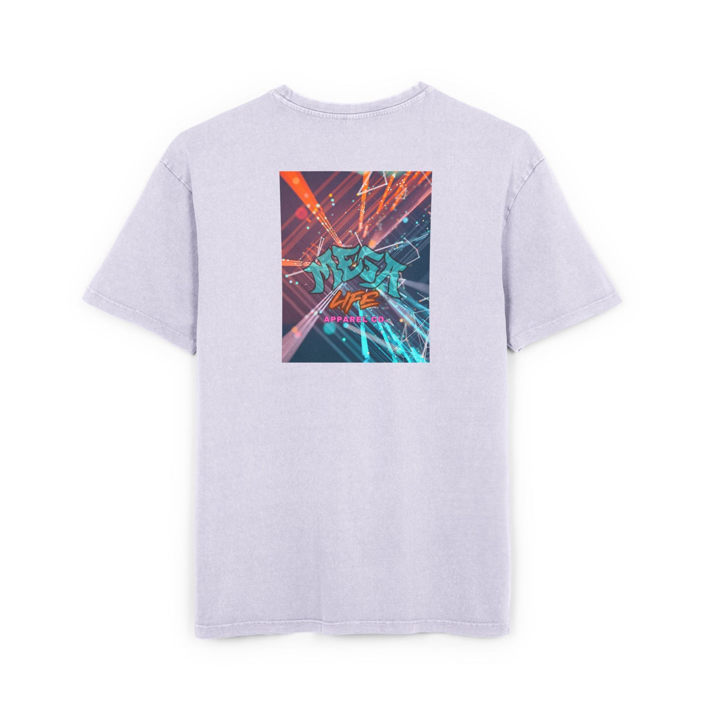 MegaLife- Men's Acid Washed Oversized Graphic Tee
