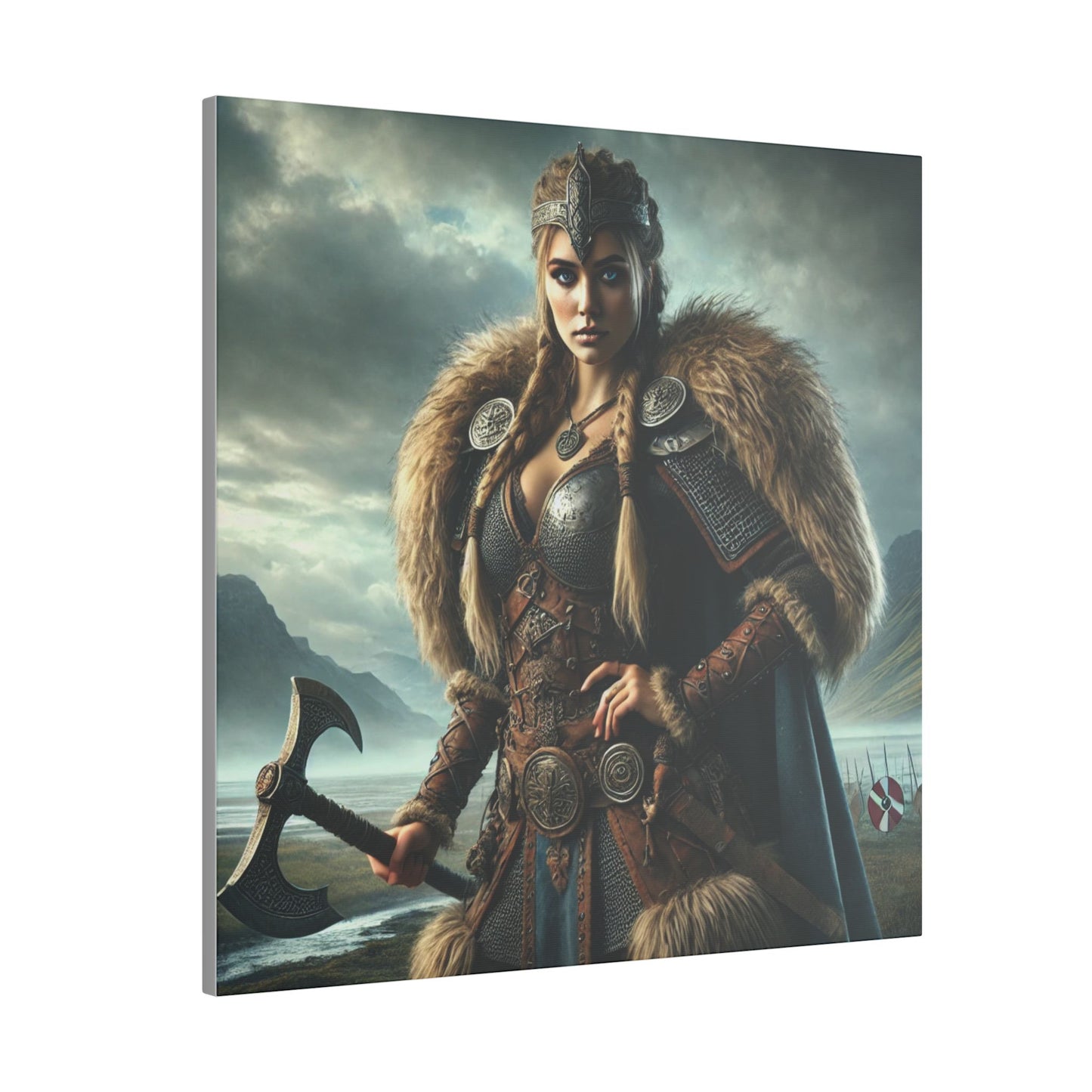 Canvas Print - Freydis on The Battlefield