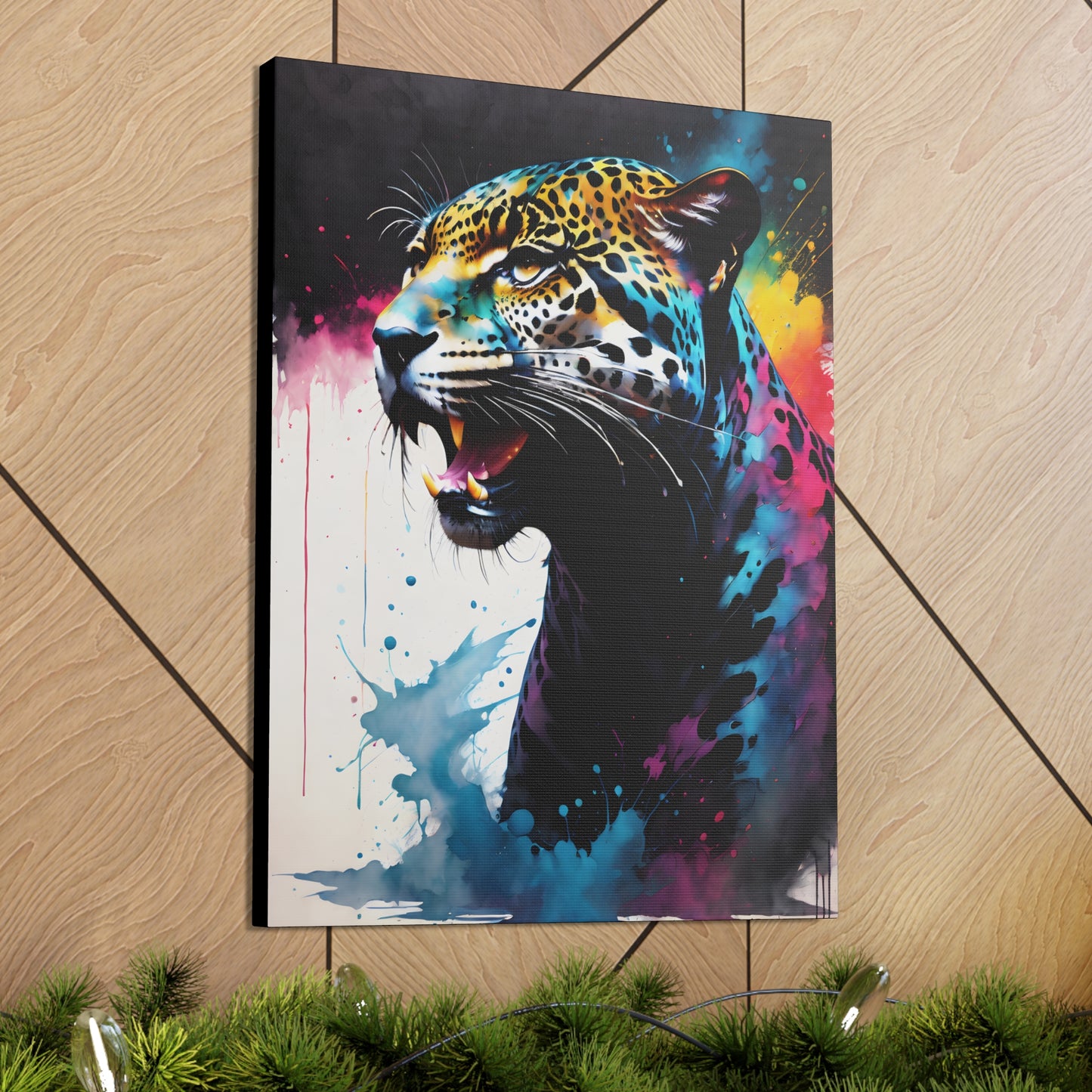 Vivid Jungle- Jaguar #1 Canvas