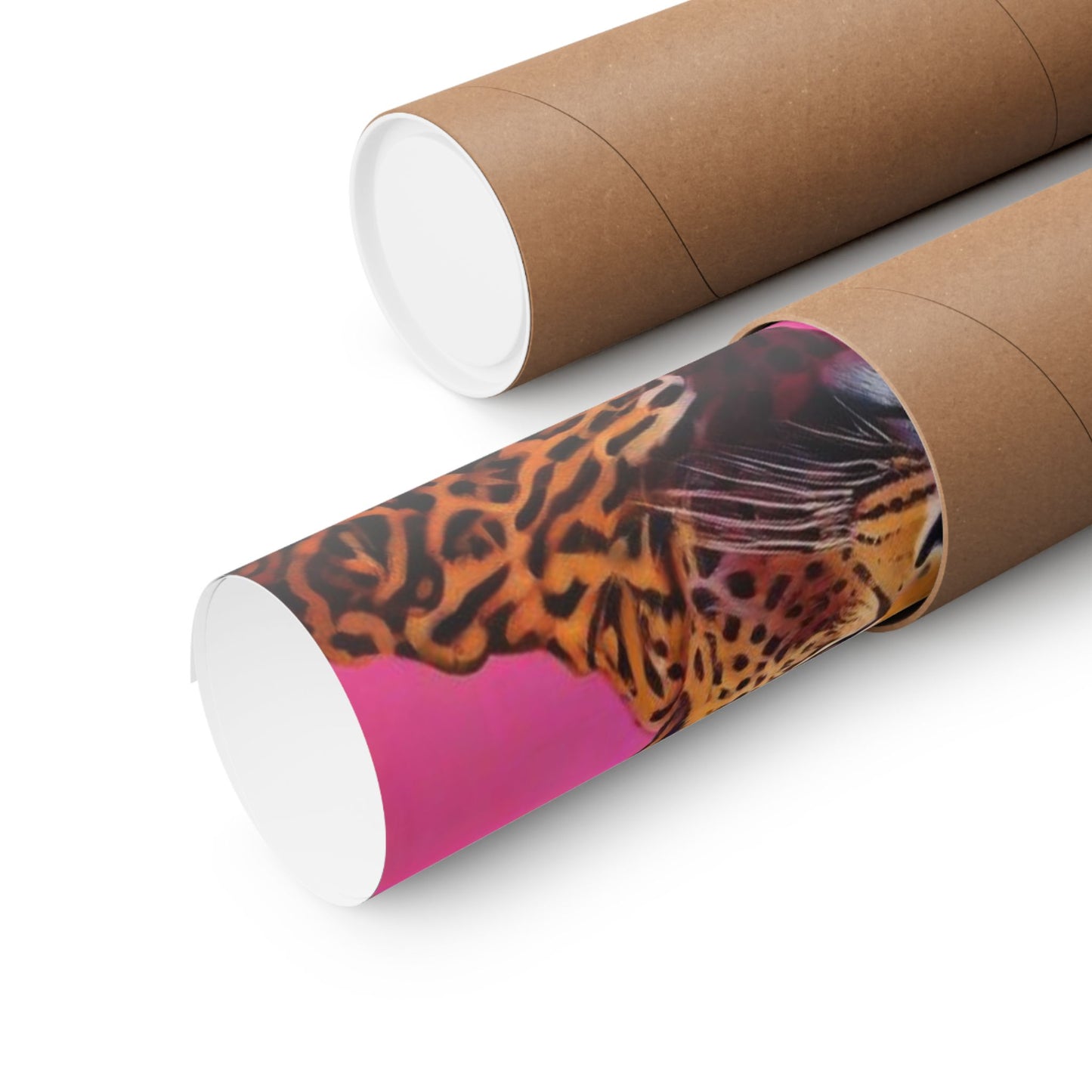 Vertical Posters - Ai Girl with Cheetah Print