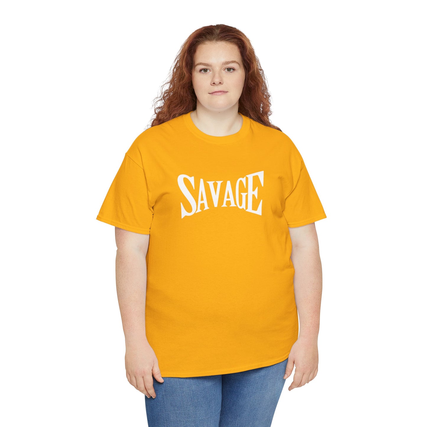 Savage- (Unisex Heavy Cotton Tee)