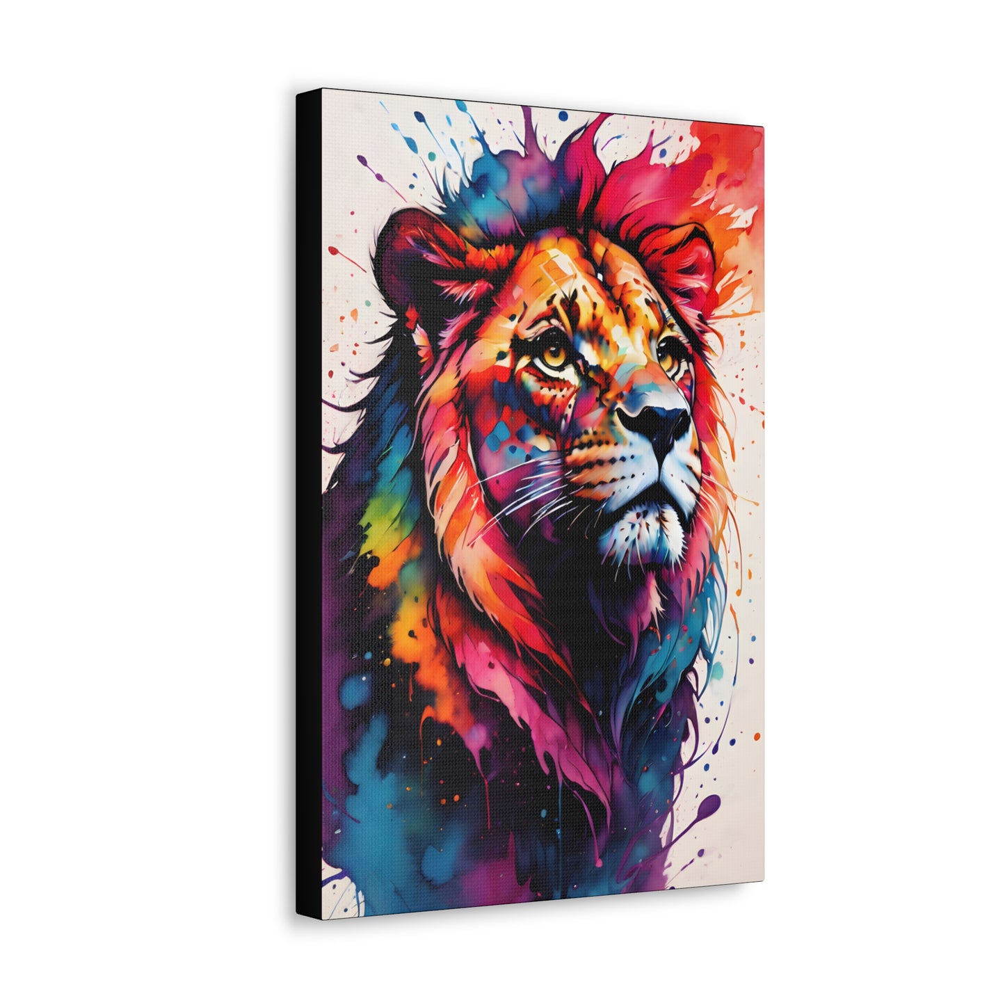 Vivid Jungle- Male Lion #3 Canvas