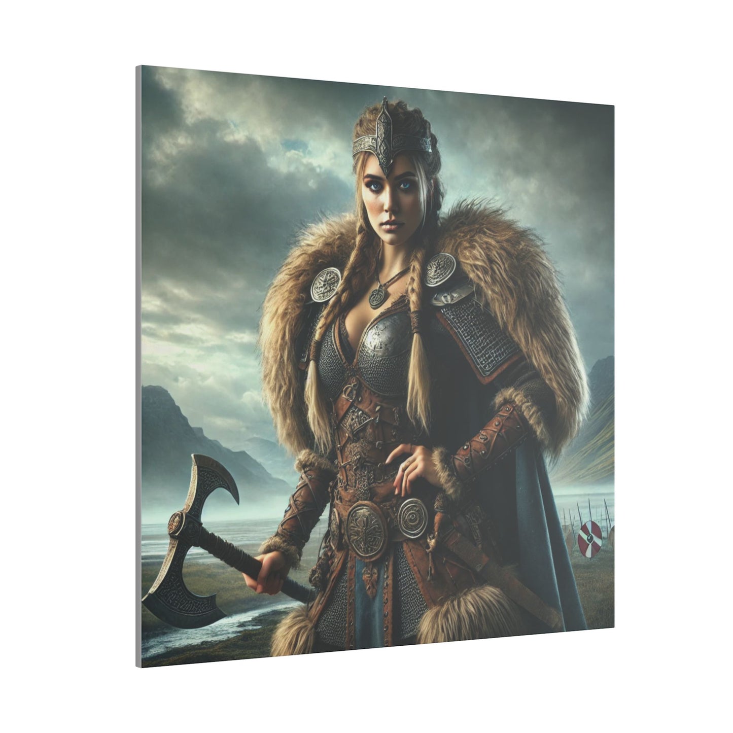 Canvas Print - Freydis on The Battlefield