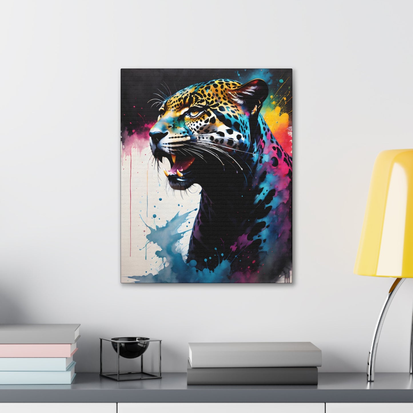 Vivid Jungle- Jaguar #1 Canvas