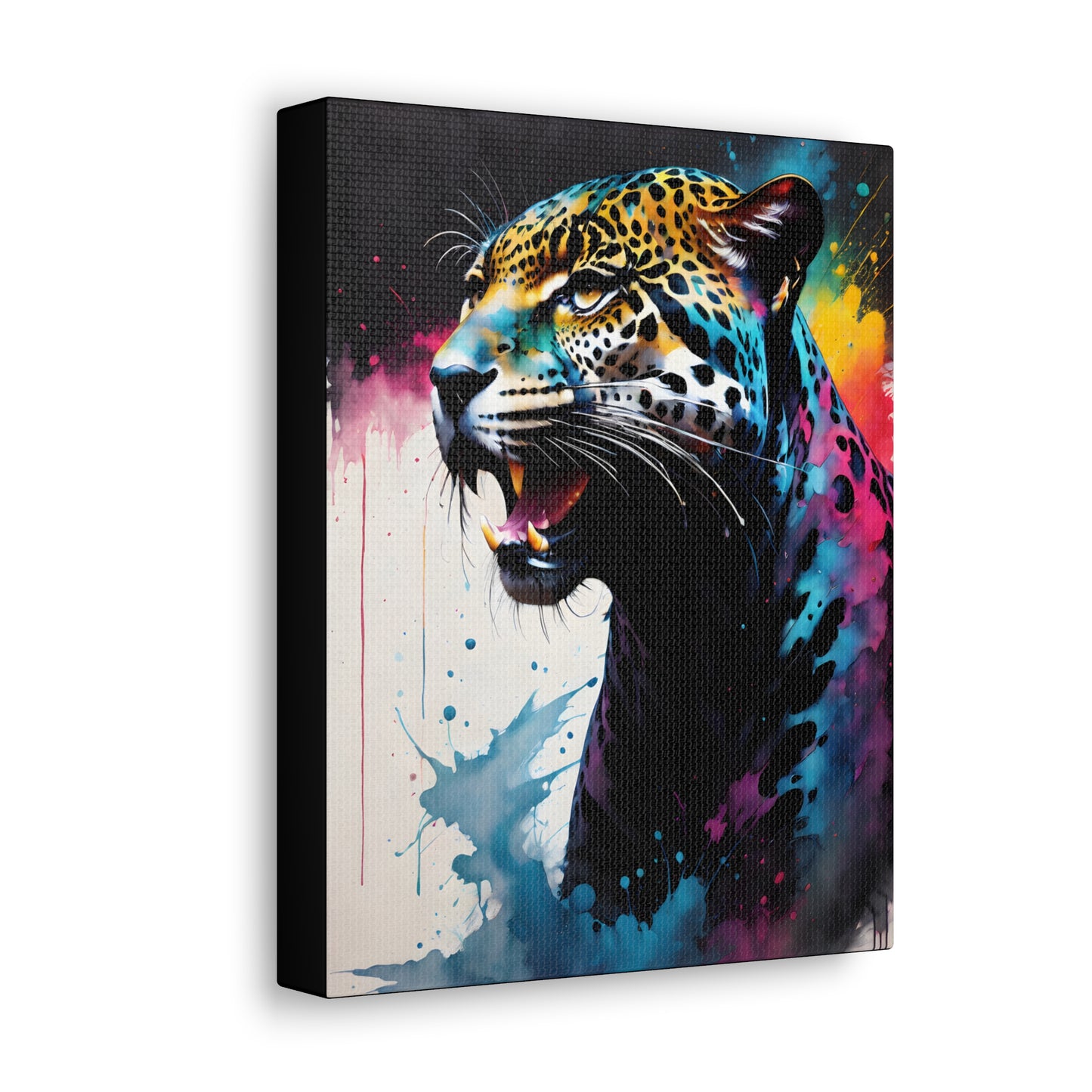 Vivid Jungle- Jaguar #1 Canvas