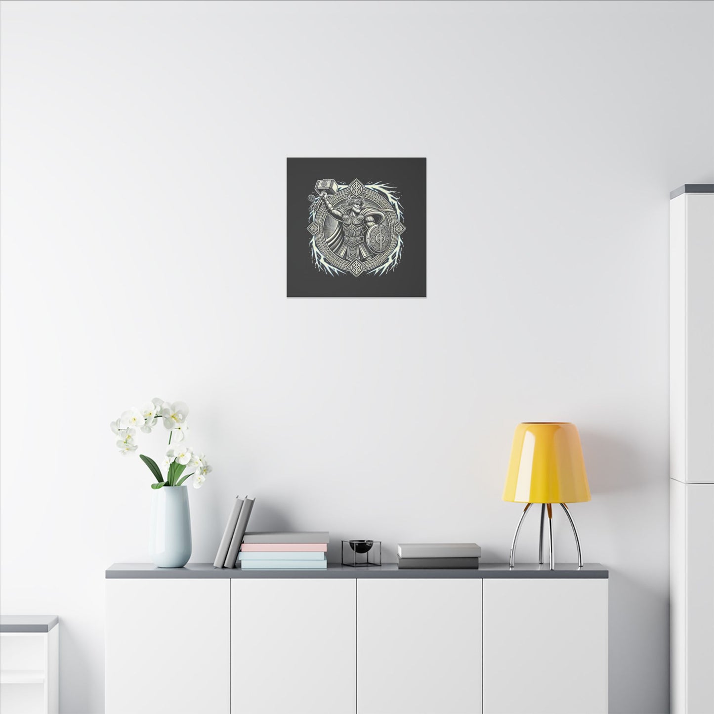 Canvas Print - Thor and His Hammer, We Don't Fear The Storm, We Are The Storm