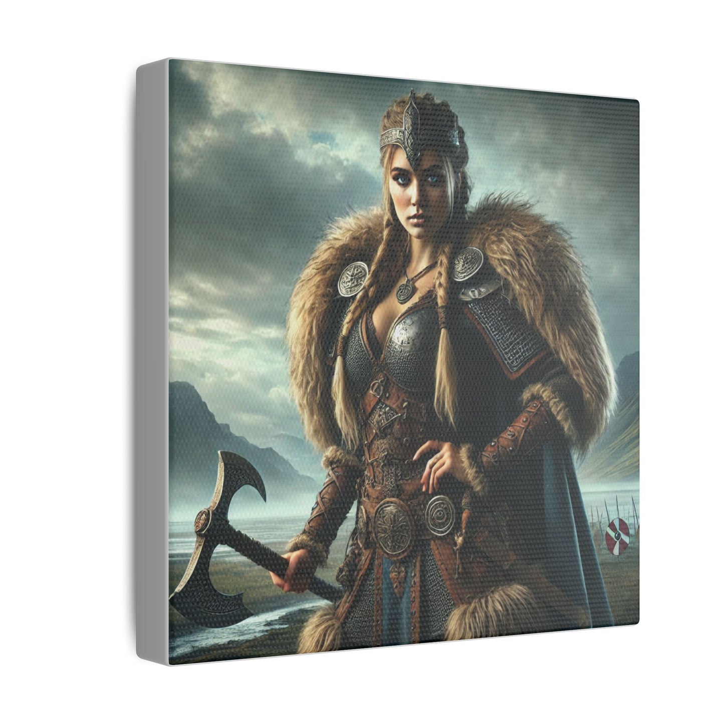 Canvas Print - Freydis on The Battlefield