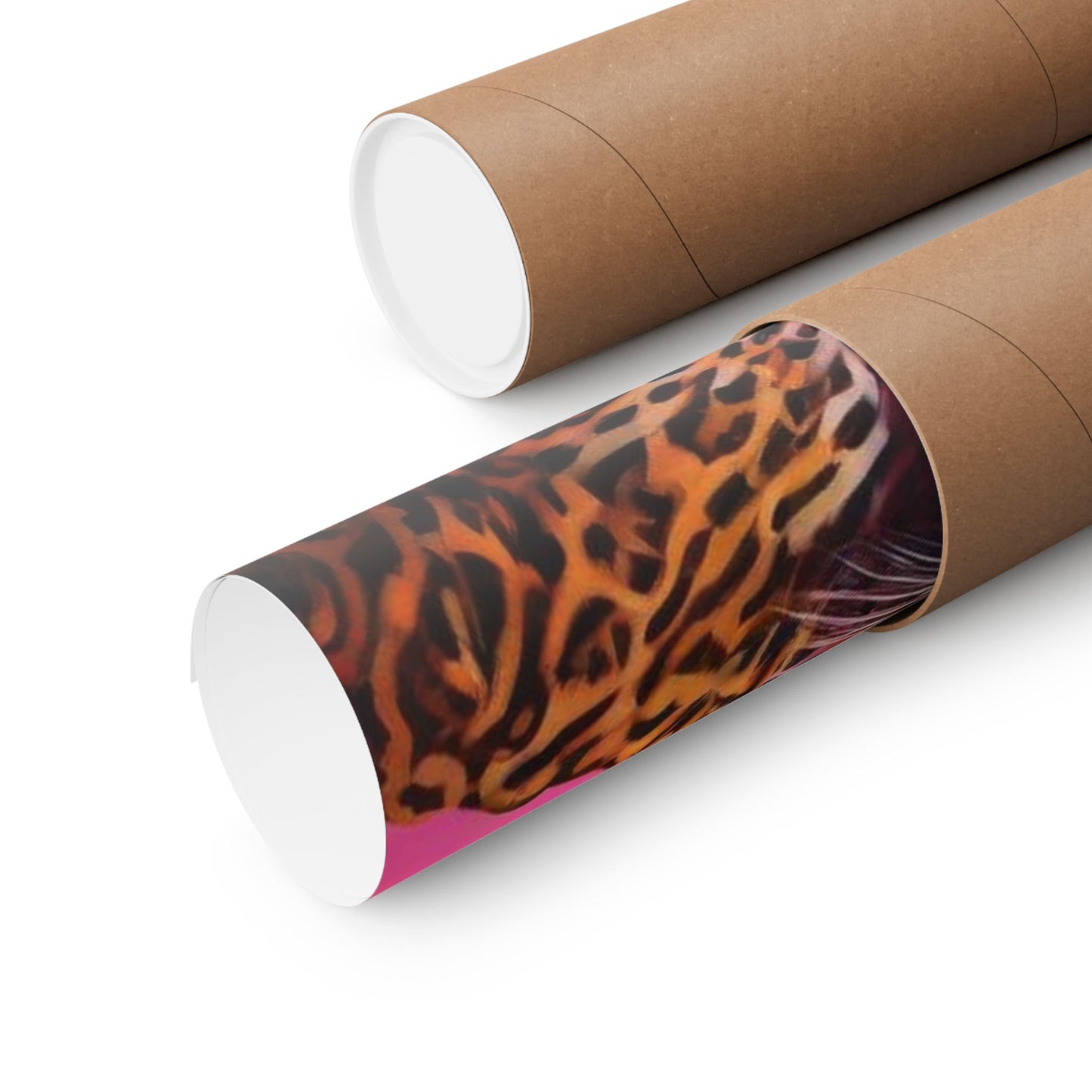Vertical Posters - Ai Girl with Cheetah Print