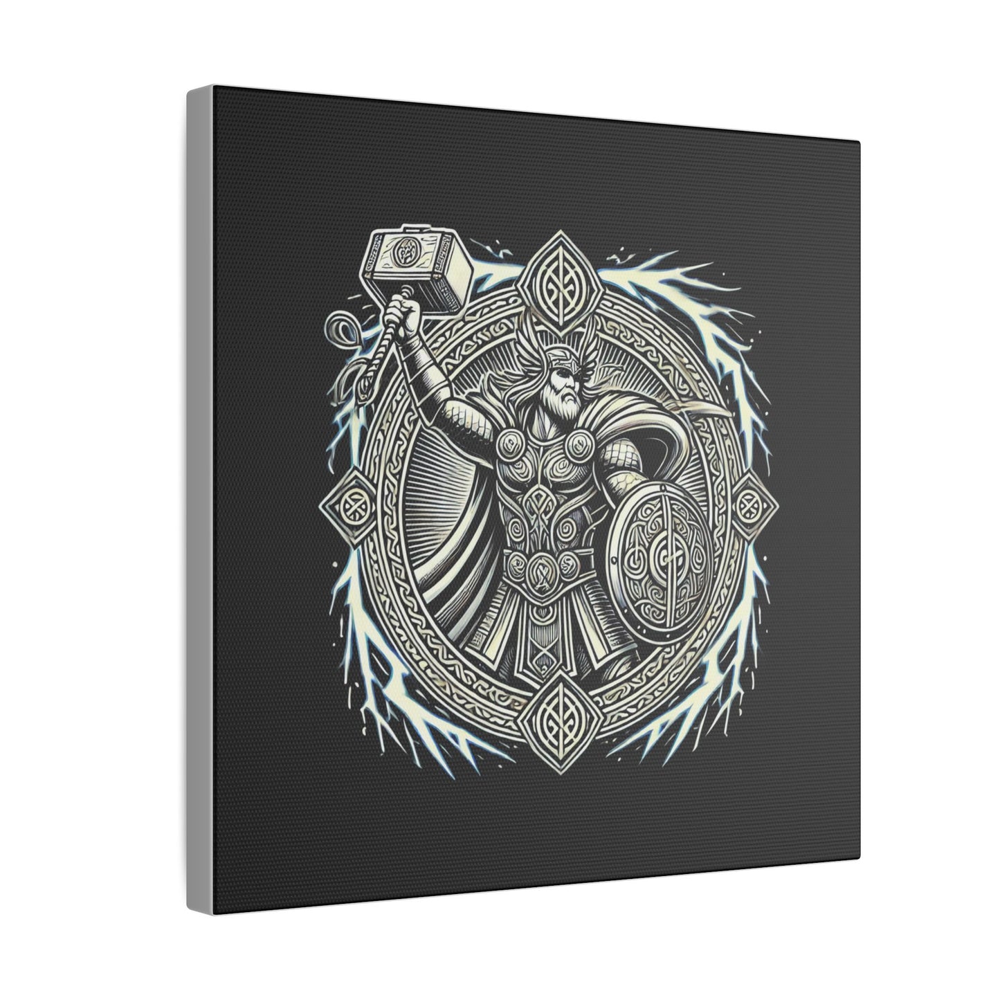 Canvas Print - Thor and His Hammer, We Don't Fear The Storm, We Are The Storm