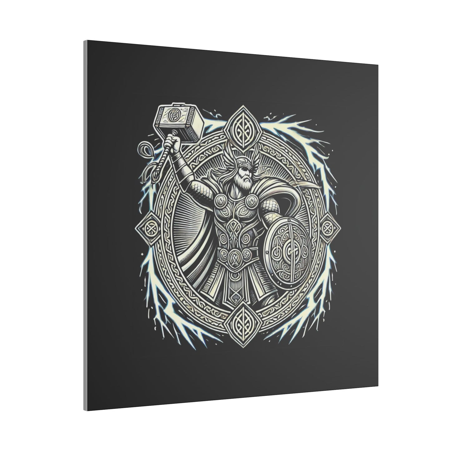 Canvas Print - Thor and His Hammer, We Don't Fear The Storm, We Are The Storm