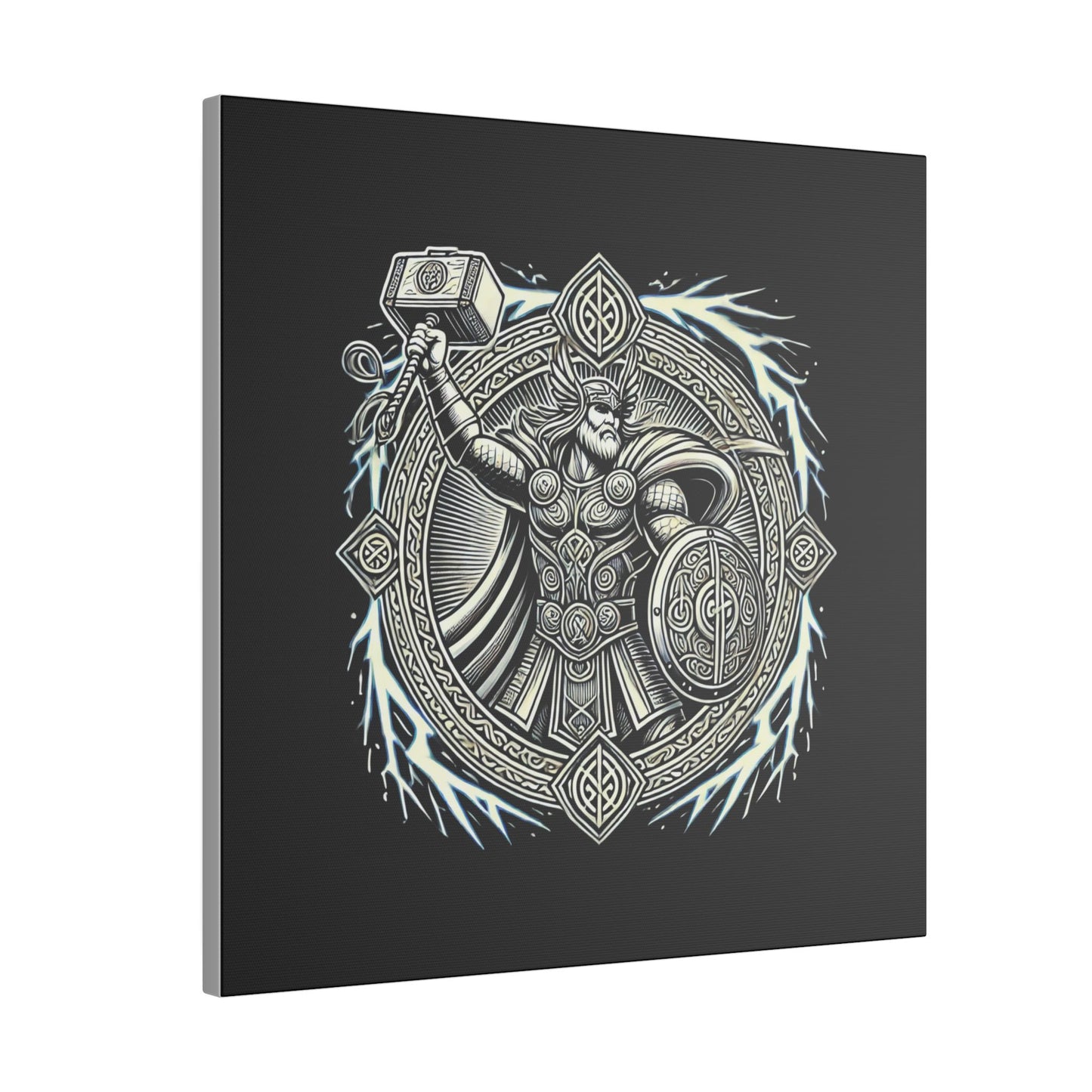 Canvas Print - Thor and His Hammer, We Don't Fear The Storm, We Are The Storm
