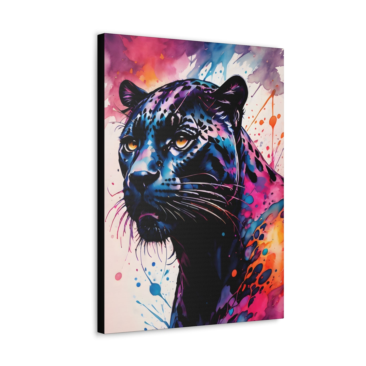 Vivid Jungle- Black Jaguar #2 Canvas