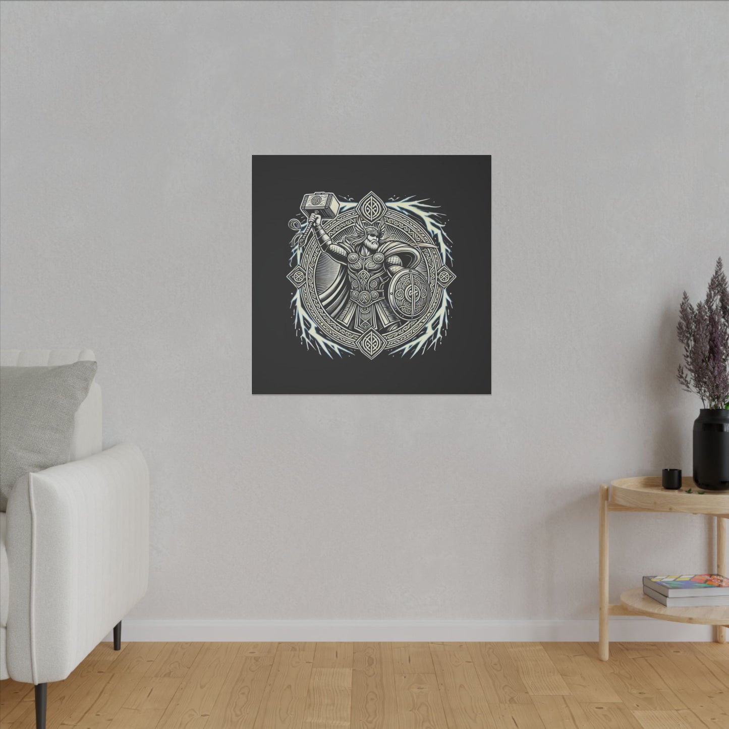 Canvas Print - Thor and His Hammer, We Don't Fear The Storm, We Are The Storm