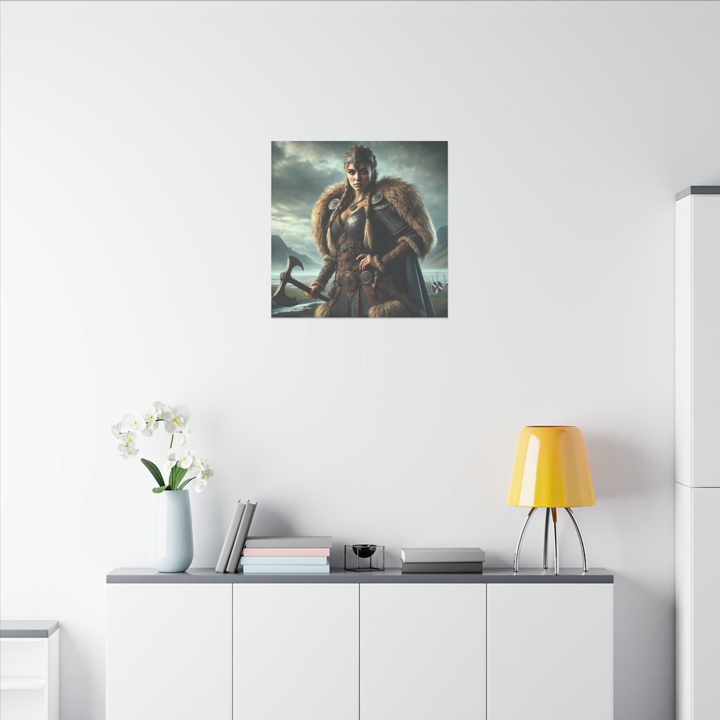 Canvas Print - Freydis on The Battlefield