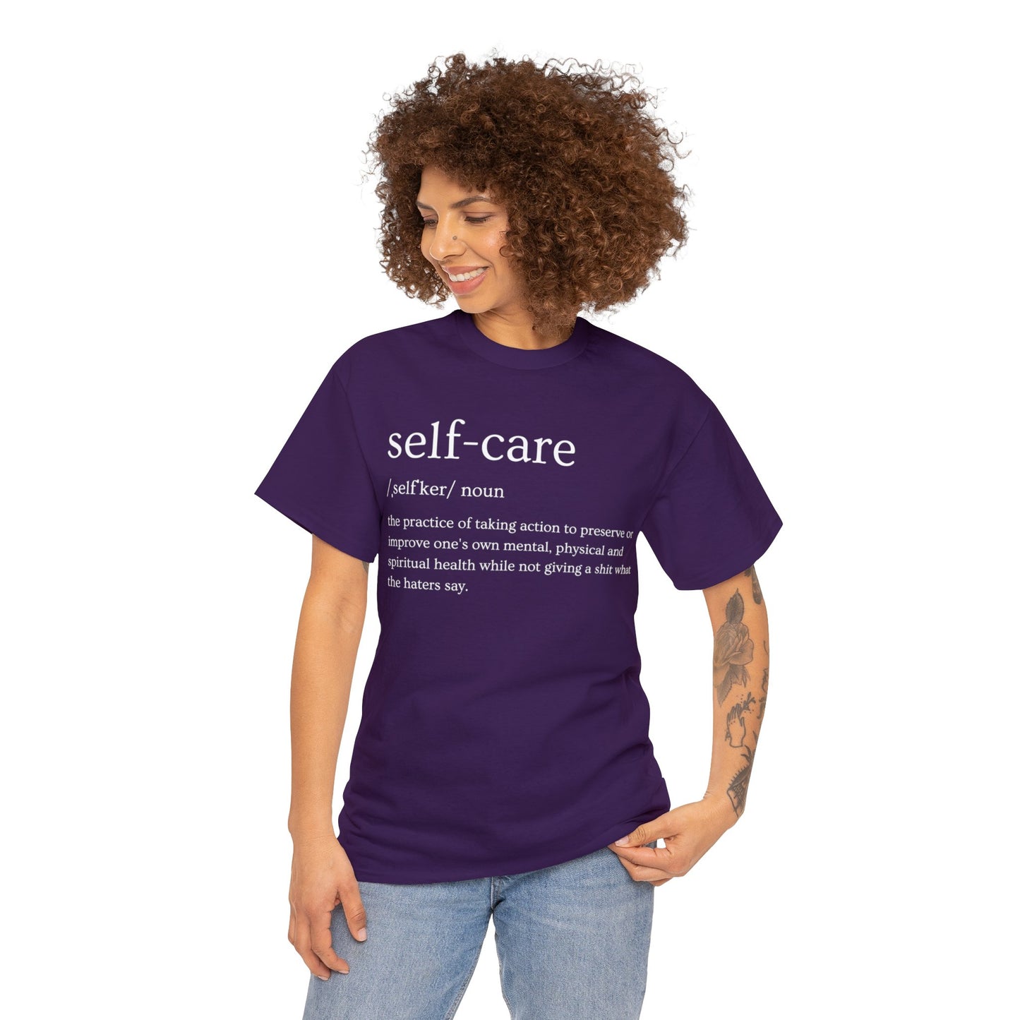 "Self Care" Definition- (Unisex Heavy Cotton Tee)