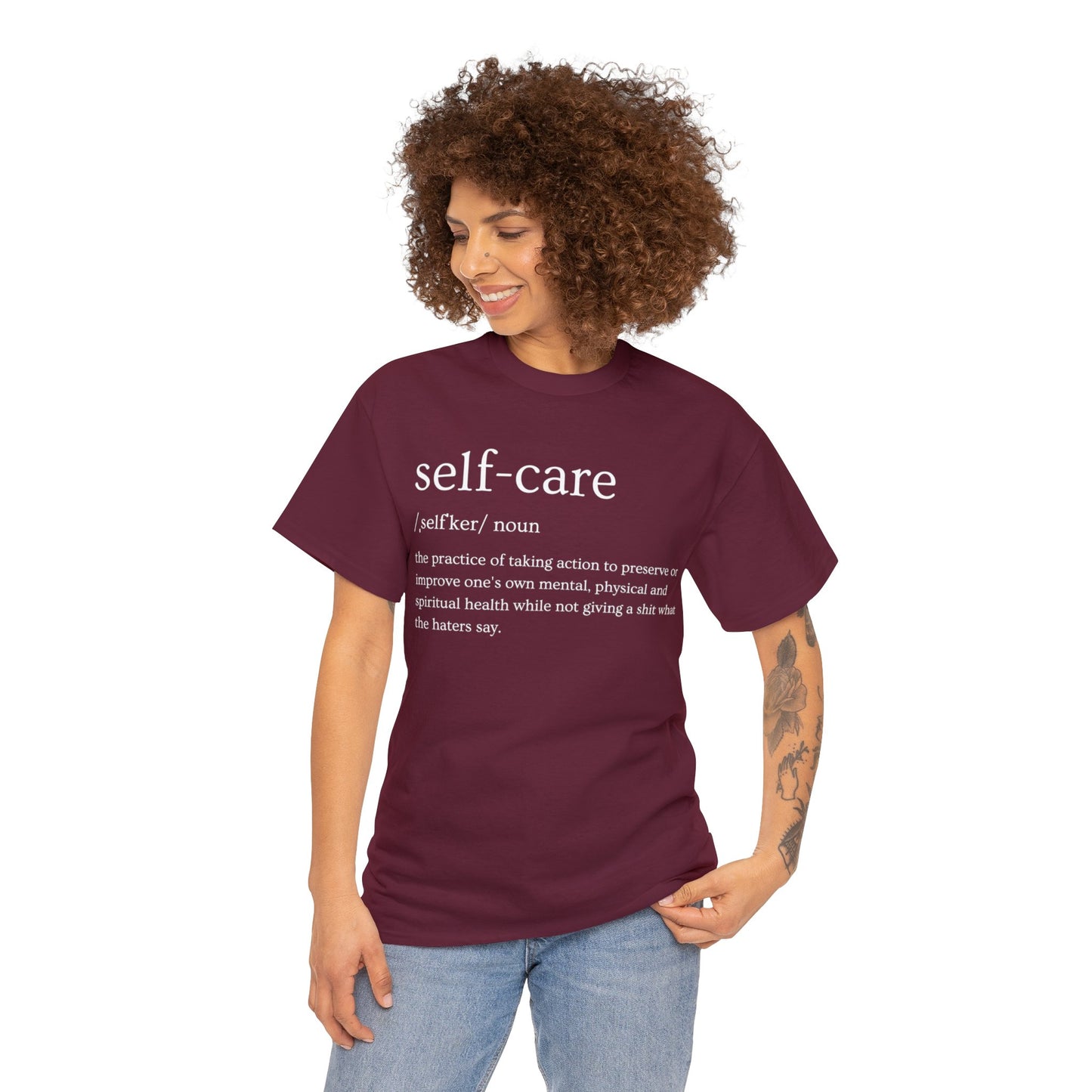 "Self Care" Definition- (Unisex Heavy Cotton Tee)