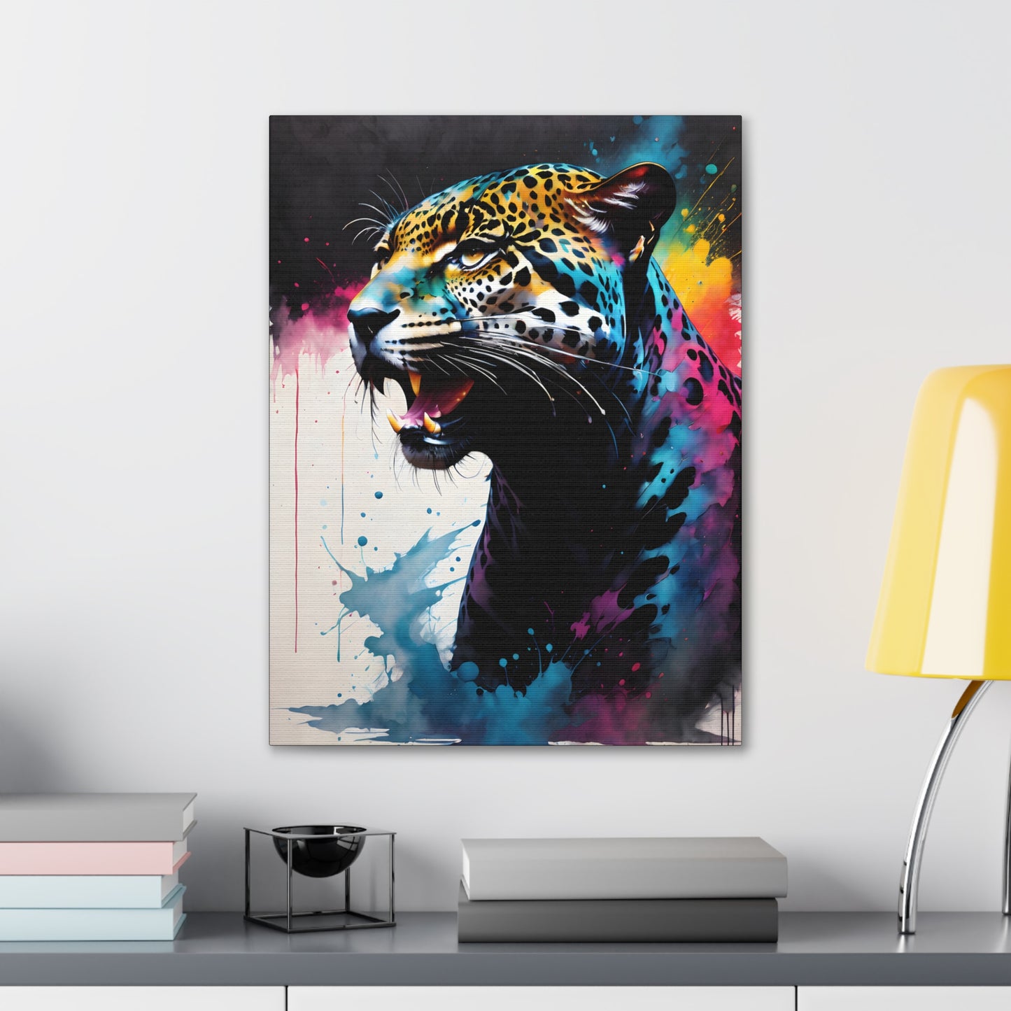 Vivid Jungle- Jaguar #1 Canvas