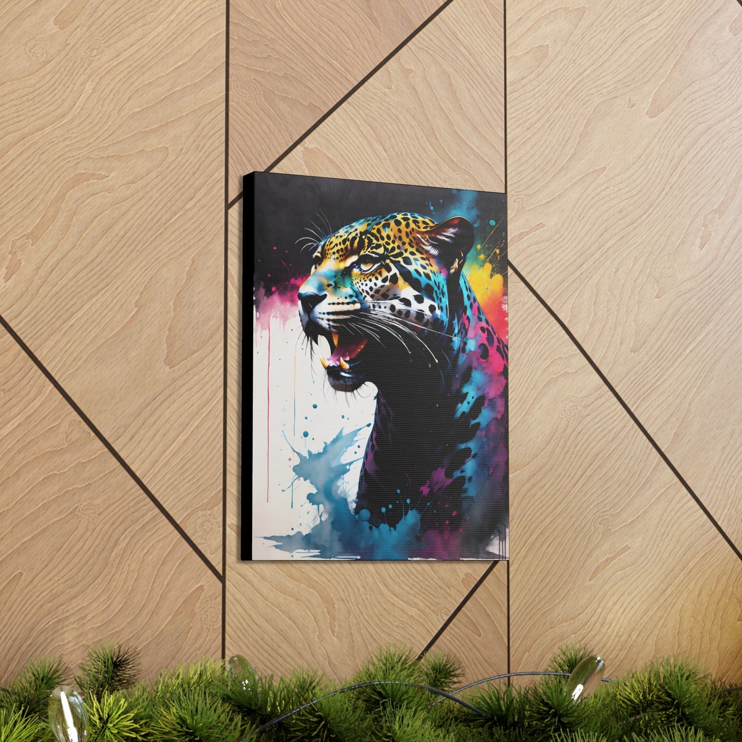 Vivid Jungle- Jaguar #1 Canvas