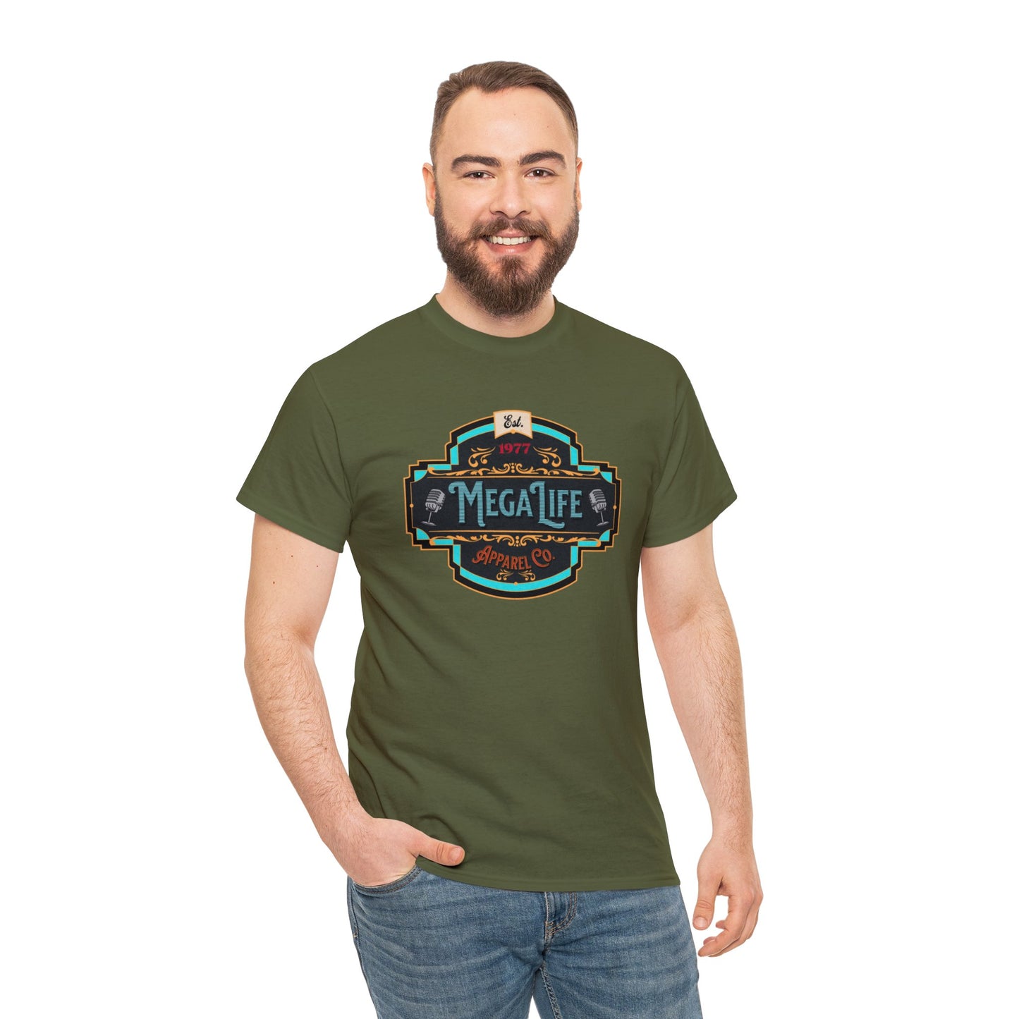 MegaLife- (Unisex Heavy Cotton Tee)