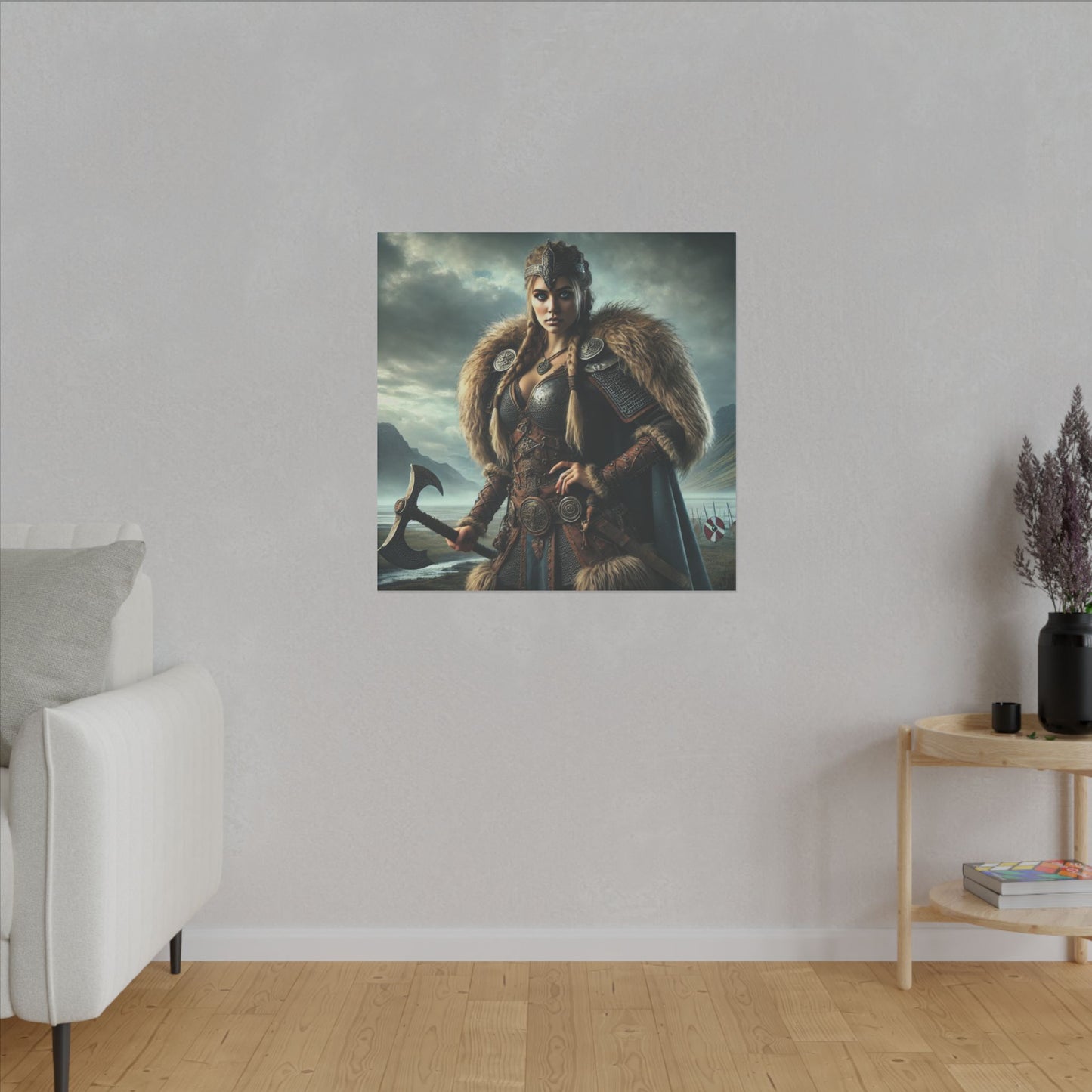 Canvas Print - Freydis on The Battlefield